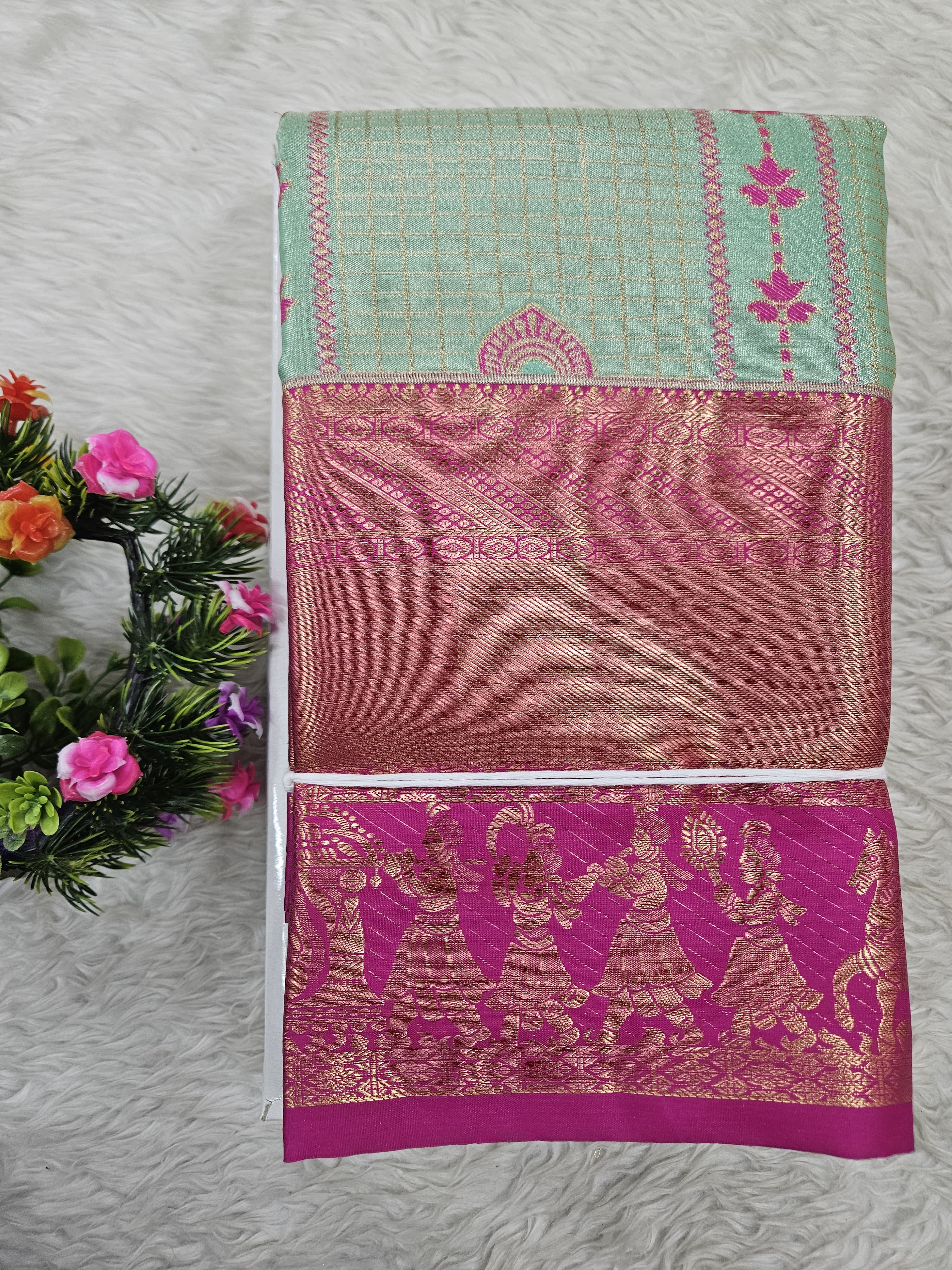 Semi Kanchipattu Tissue Sarees