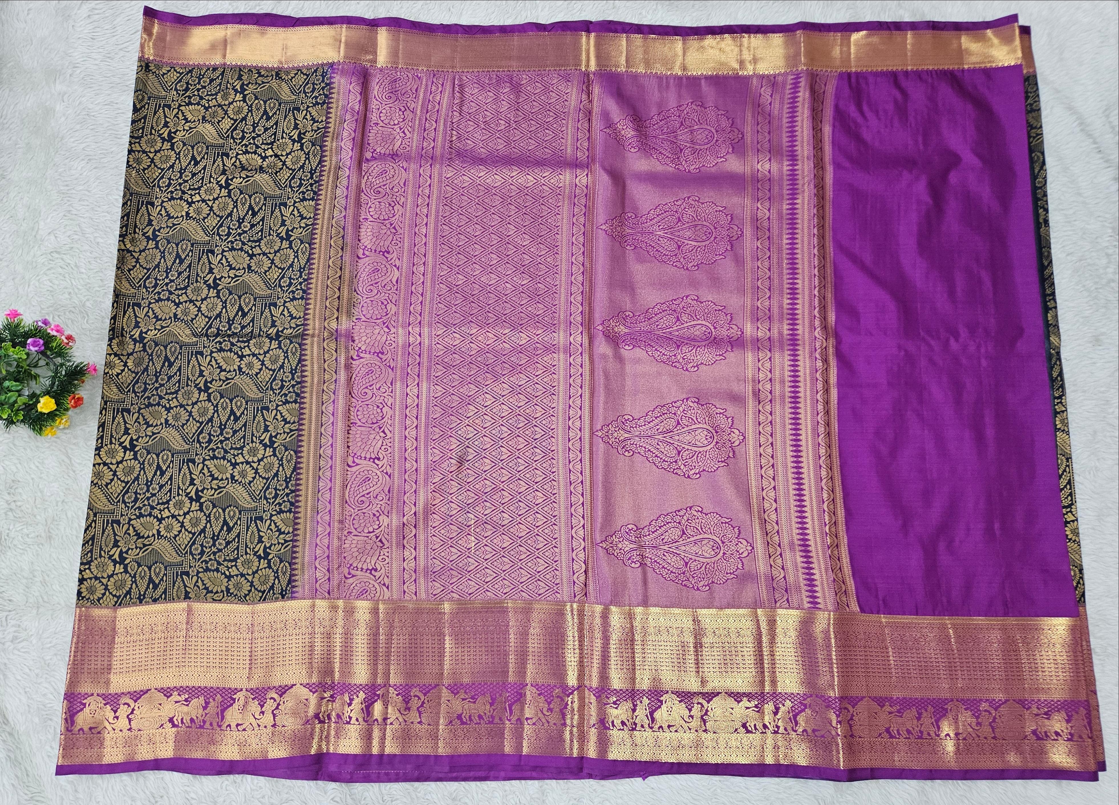 Semi Kanchipattu Resham Sarees
