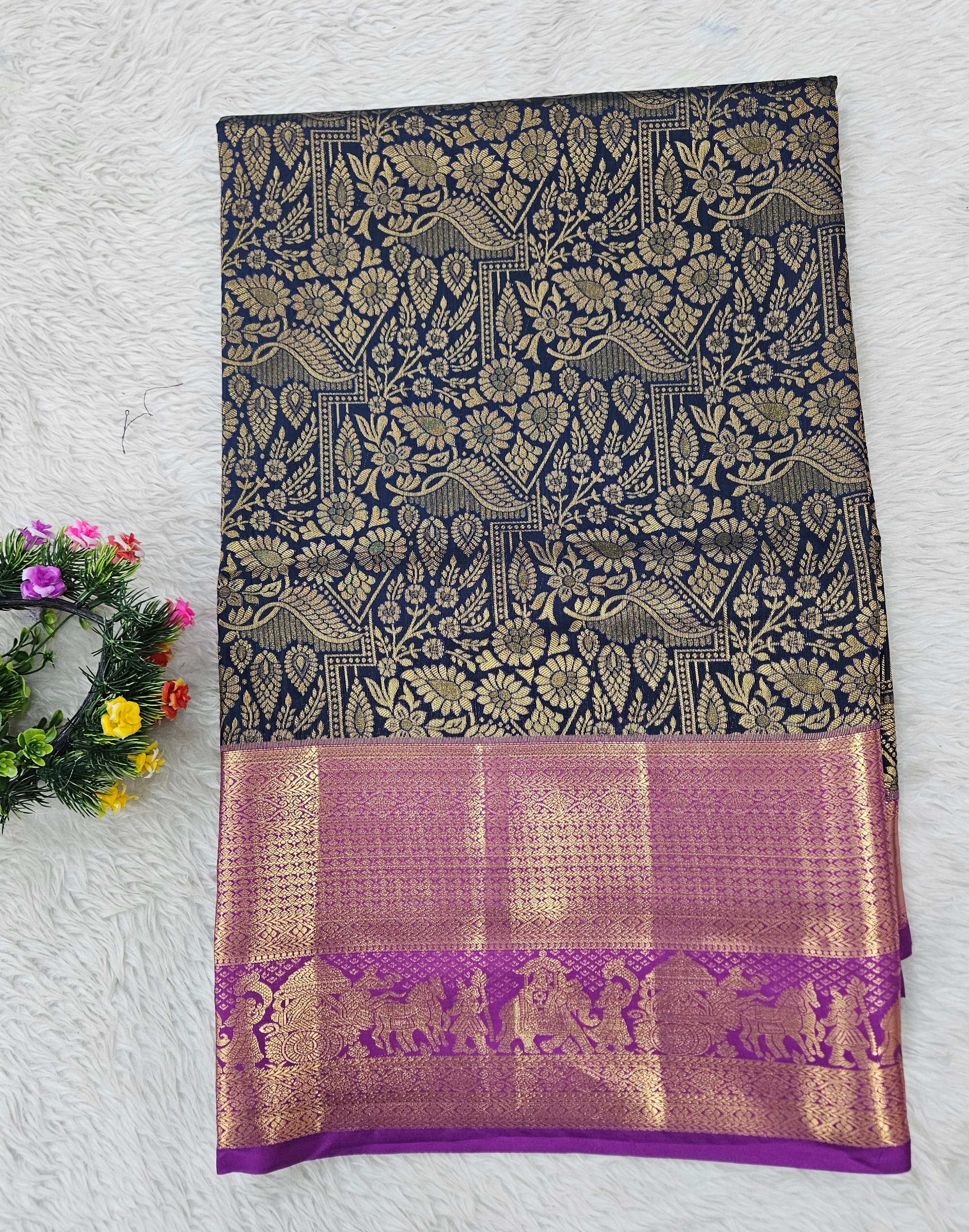 Semi Kanchipattu Resham Sarees