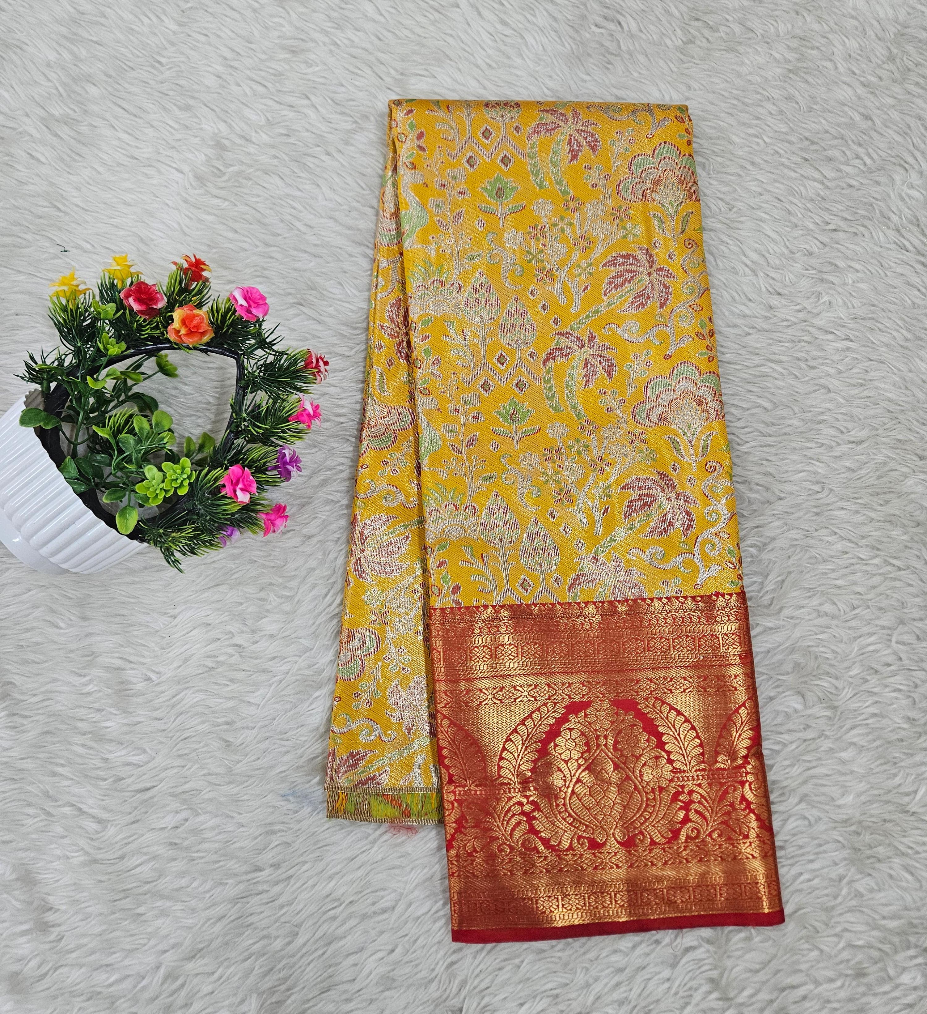 (5–10 Year) Lehenga – Unstitched (Blouse + Material)