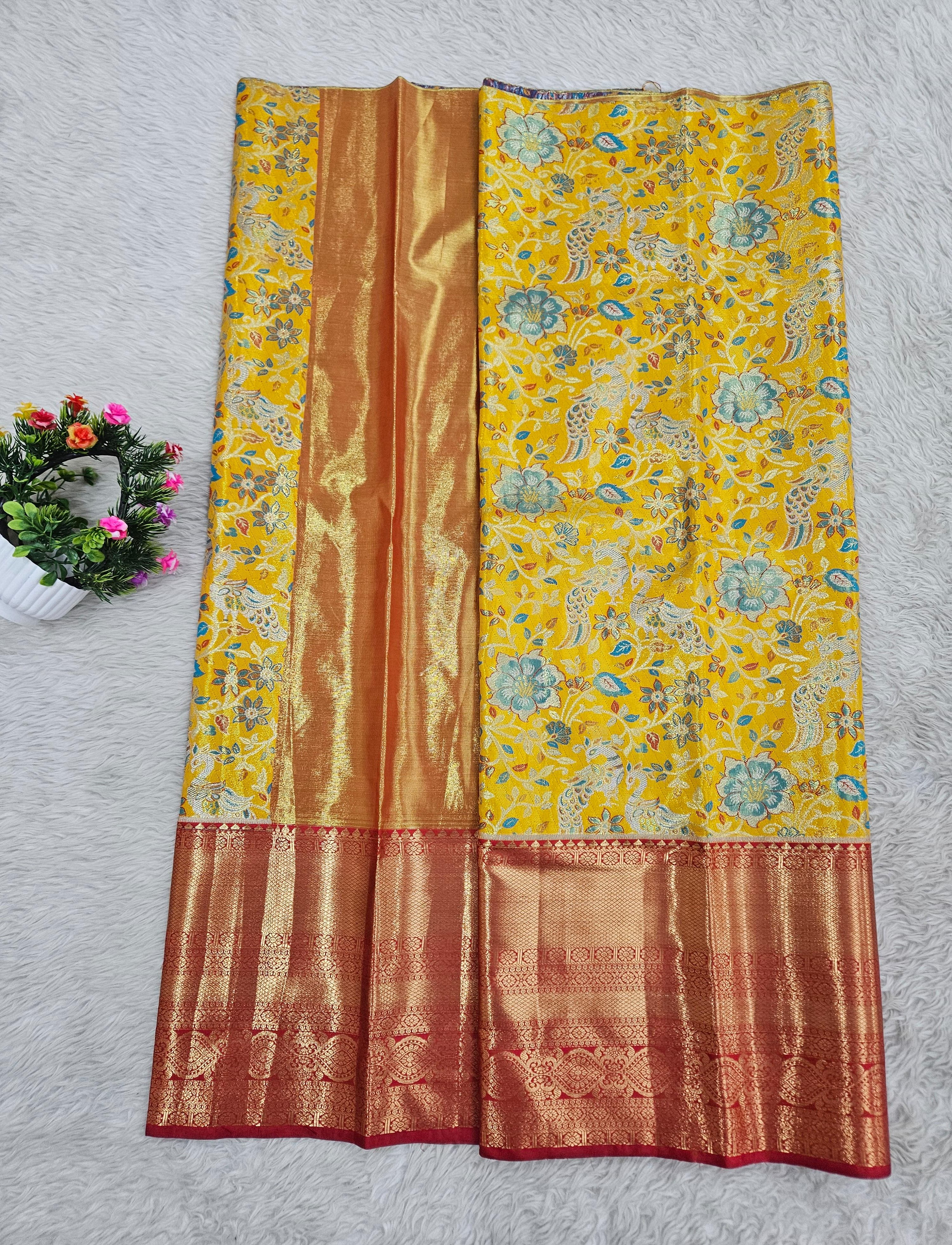 (5–10 Year) Lehenga – Unstitched (Blouse + Material)