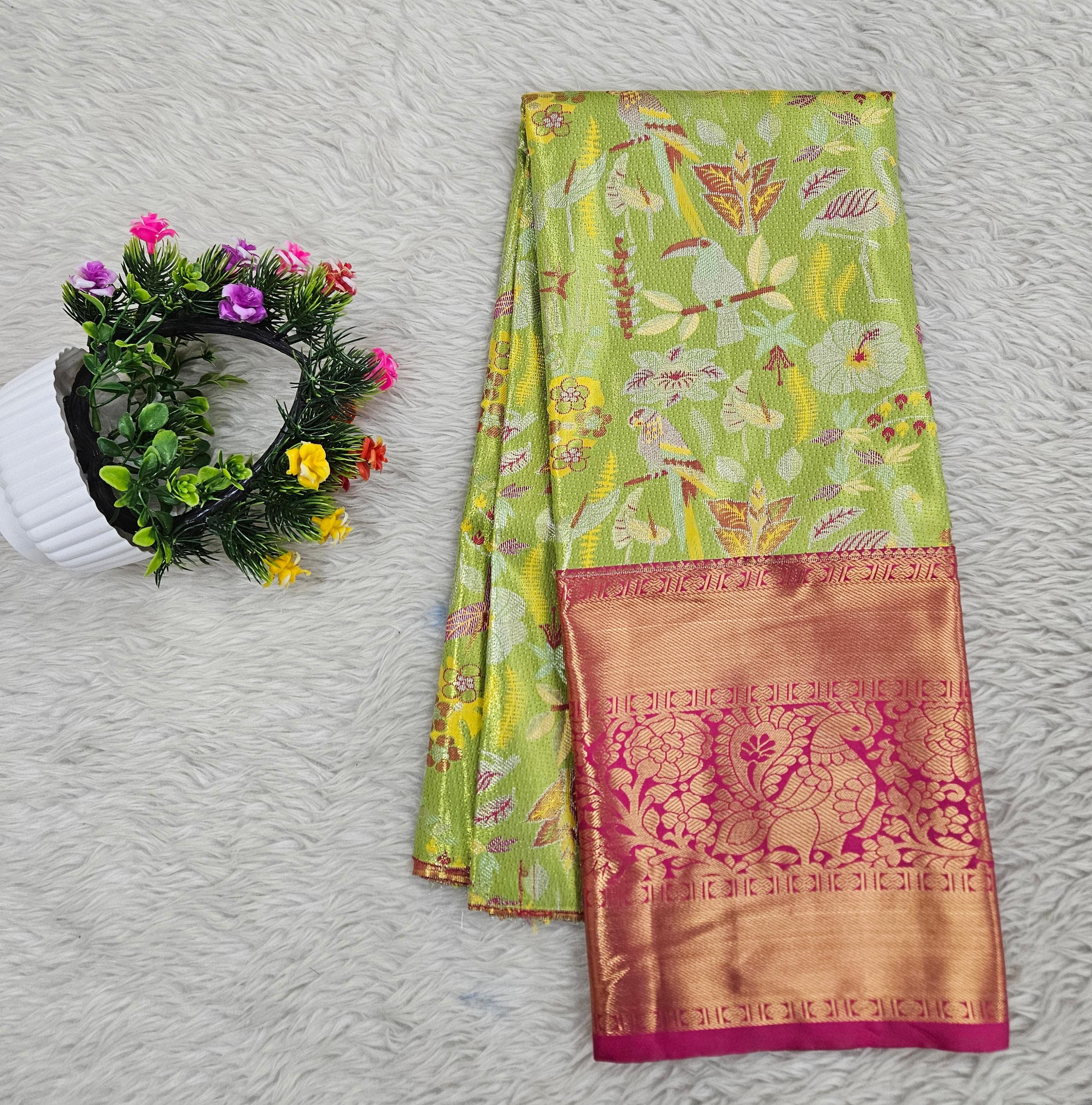 (5–10 Year) Lehenga – Unstitched (Blouse + Material)