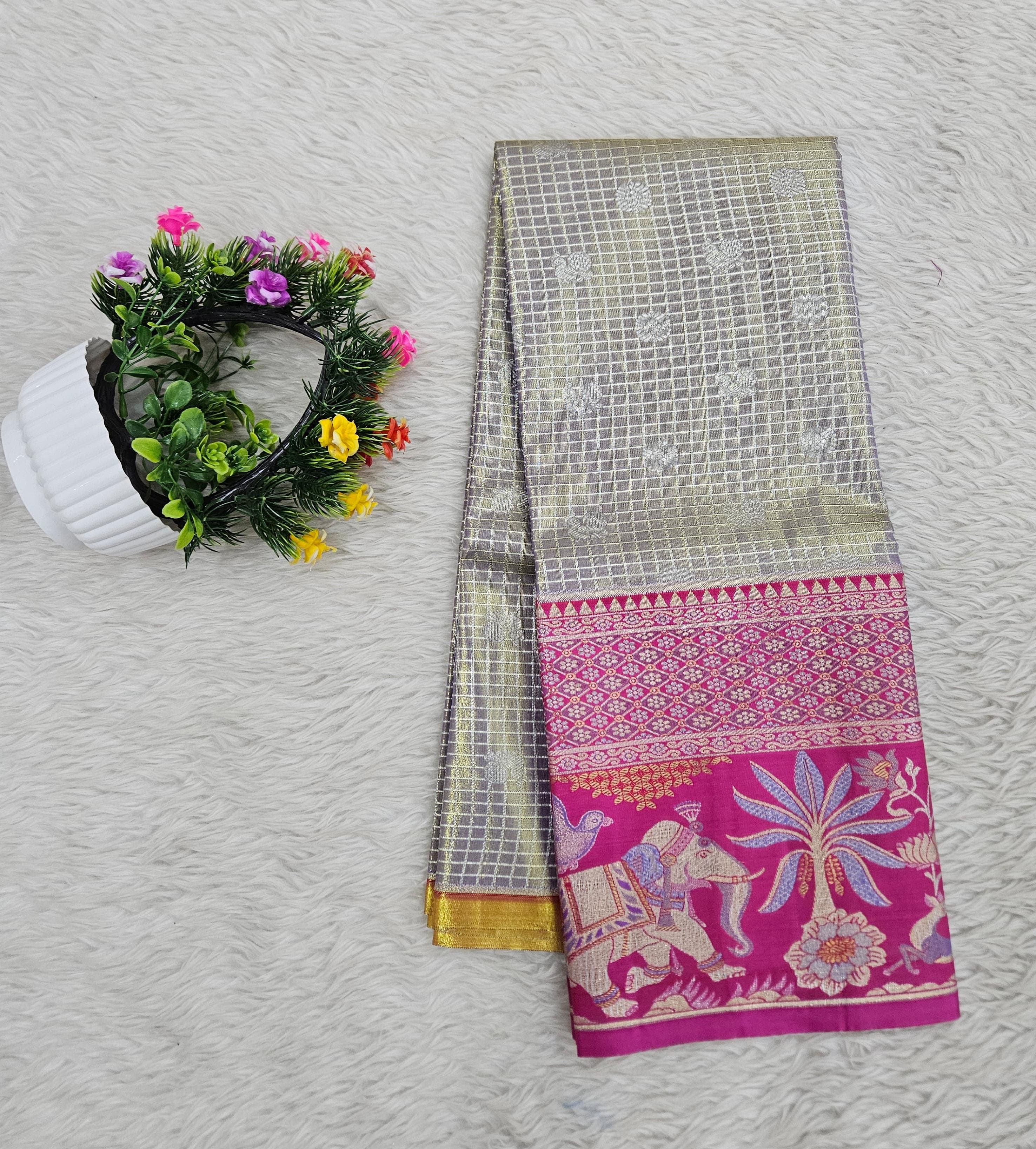 (5–10 Year) Lehenga – Unstitched (Blouse + Material)