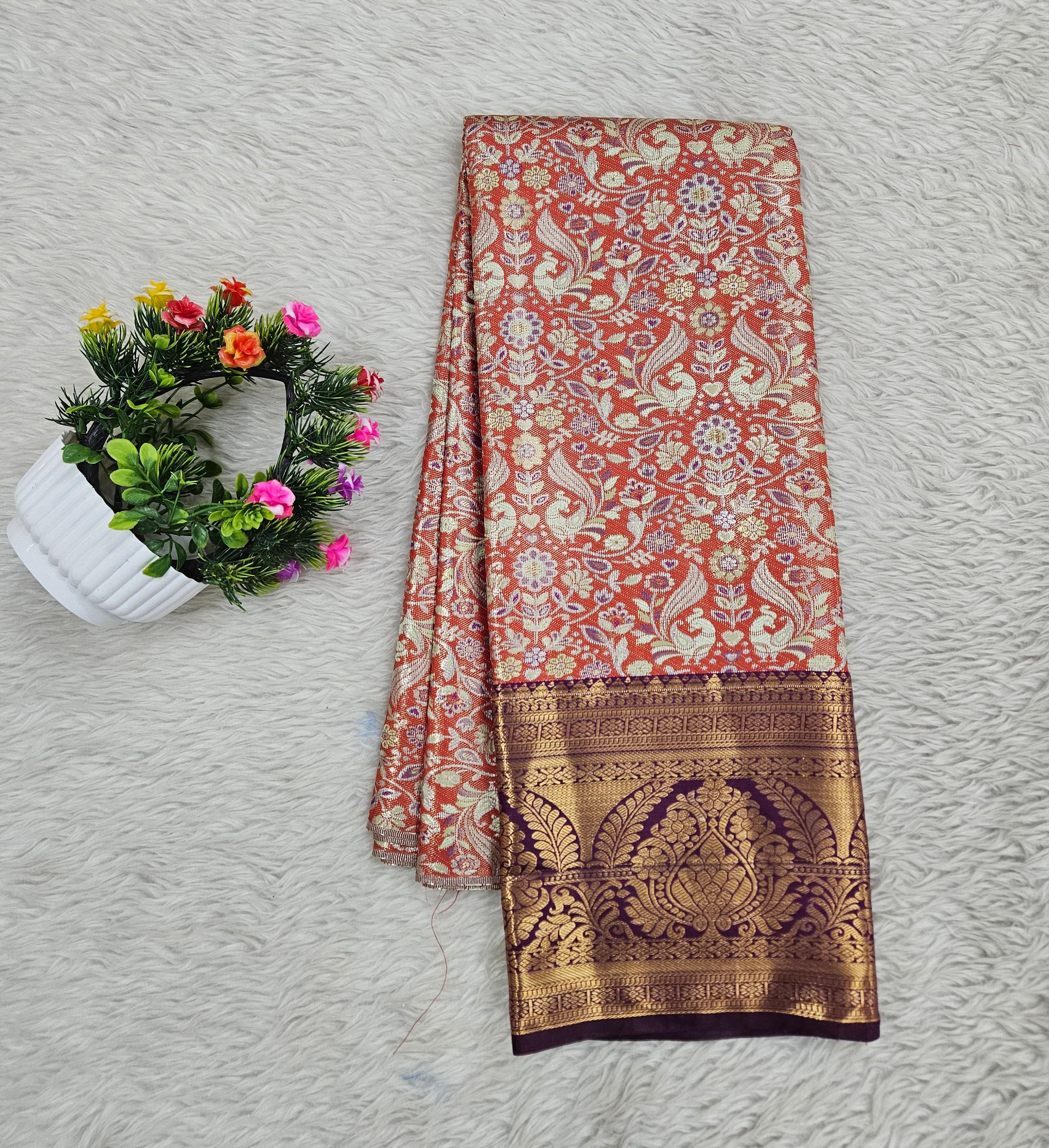(5–10 Year) Lehenga – Unstitched (Blouse + Material)
