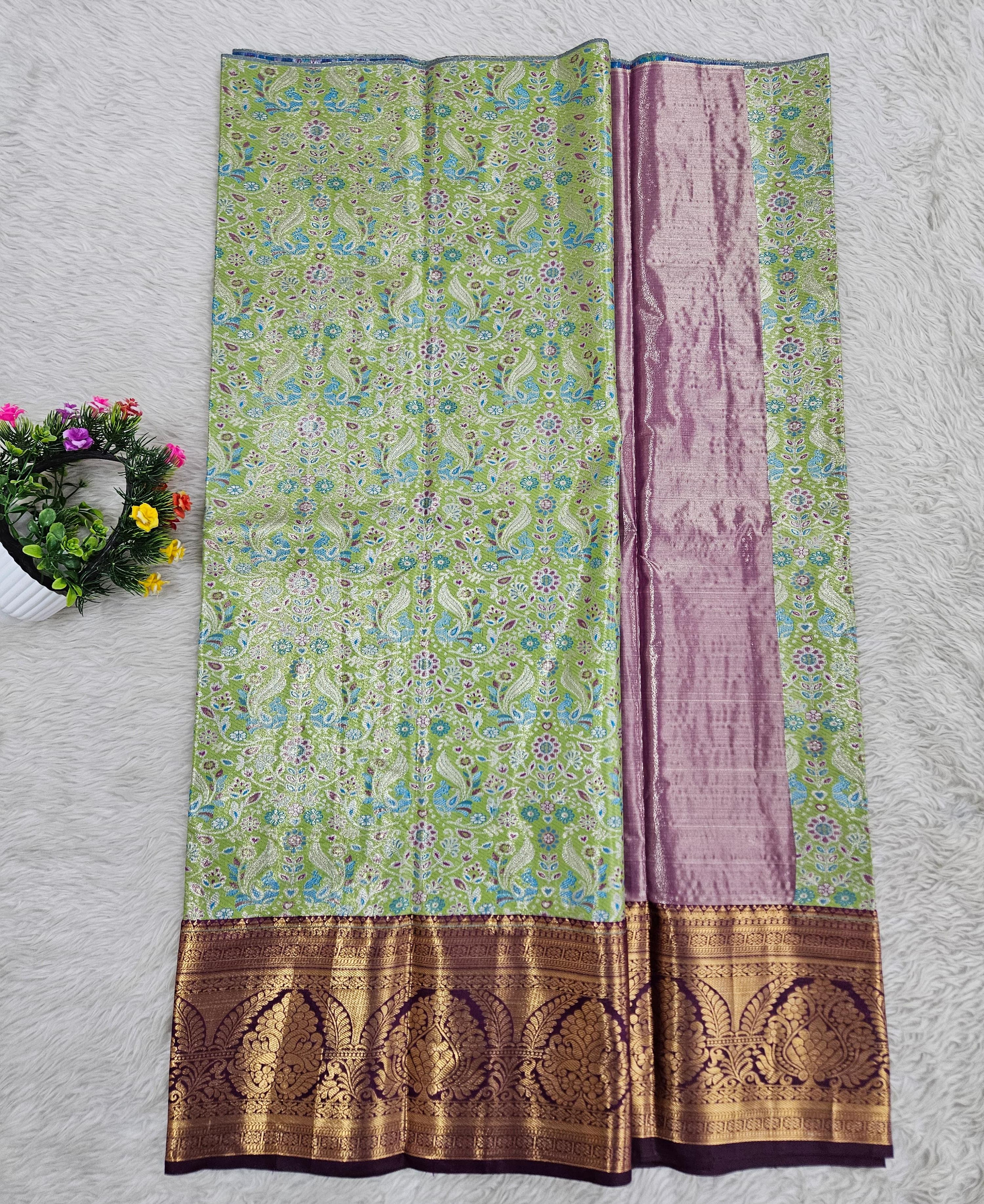 (5–10 Year) Lehenga – Unstitched (Blouse + Material)