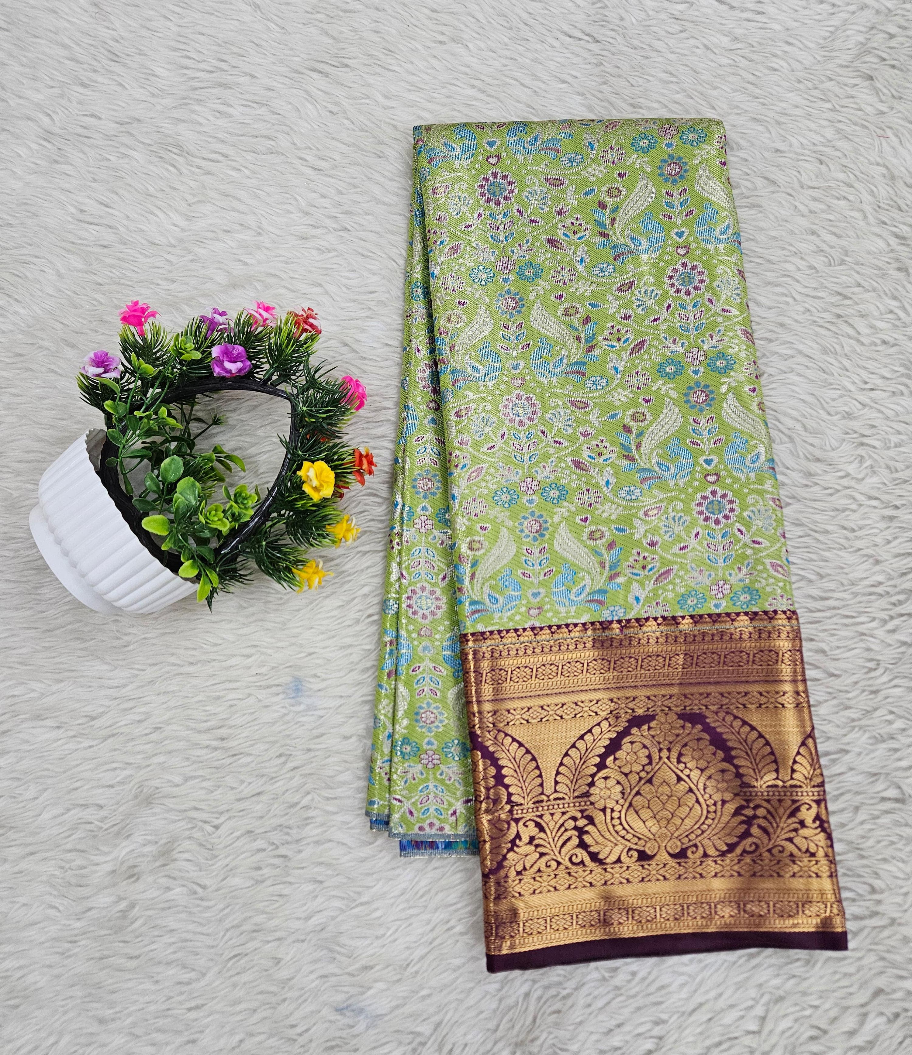 (5–10 Year) Lehenga – Unstitched (Blouse + Material)
