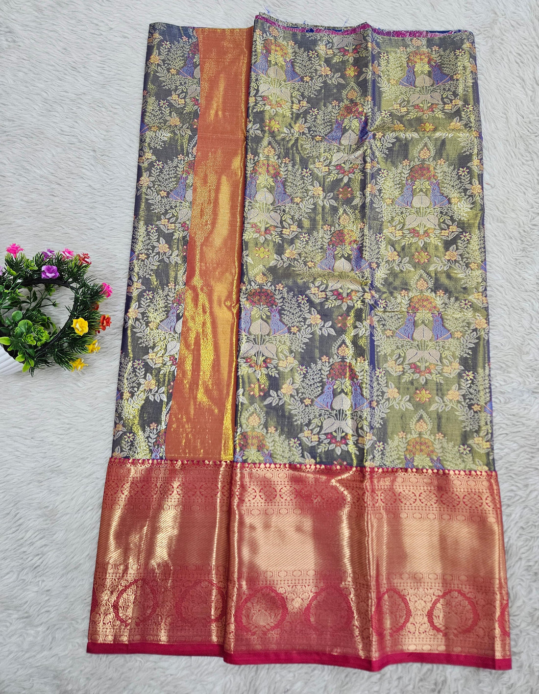 (5–10 Year) Lehenga – Unstitched (Blouse + Material)