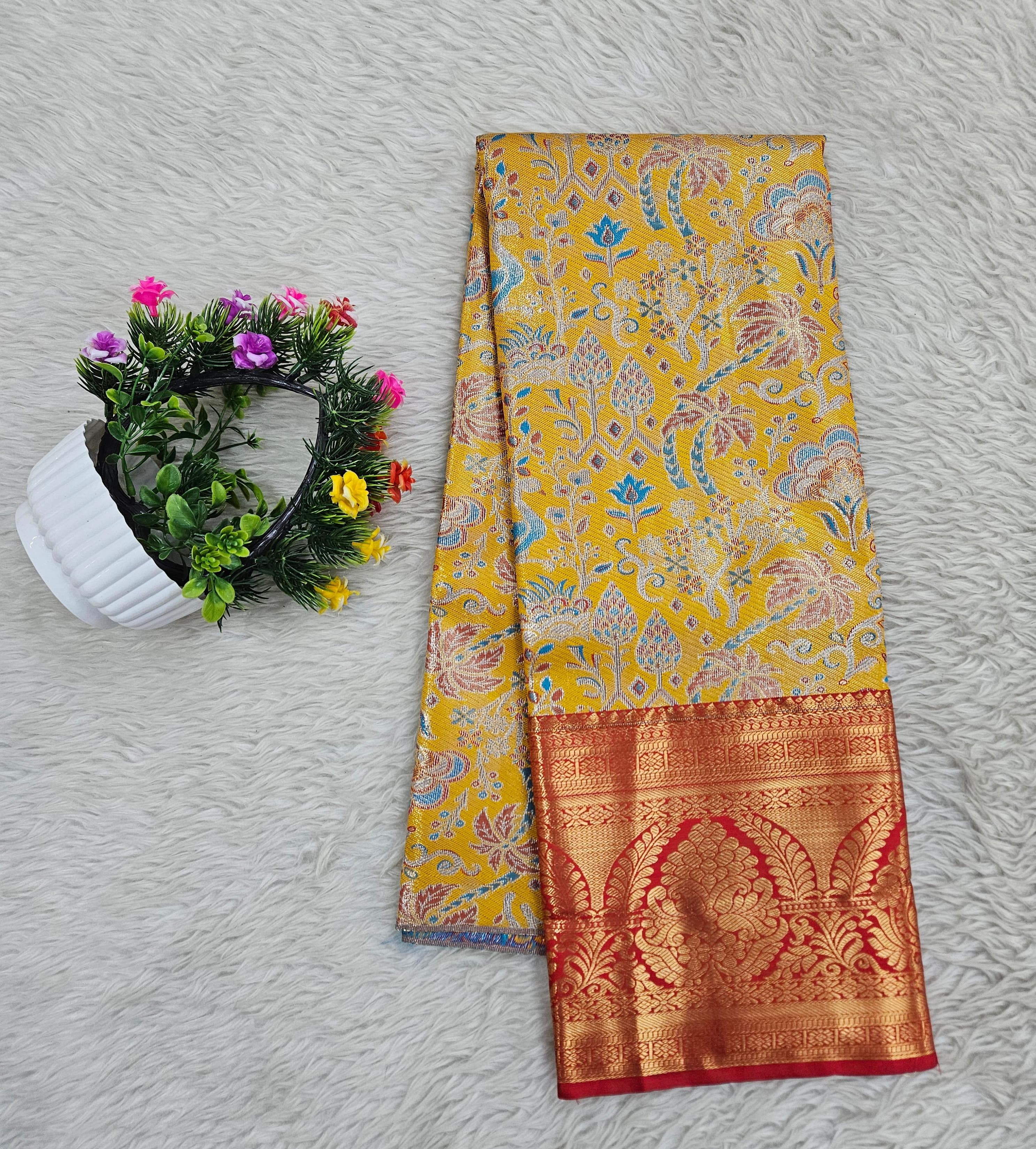 (5–10 Year) Lehenga – Unstitched (Blouse + Material)