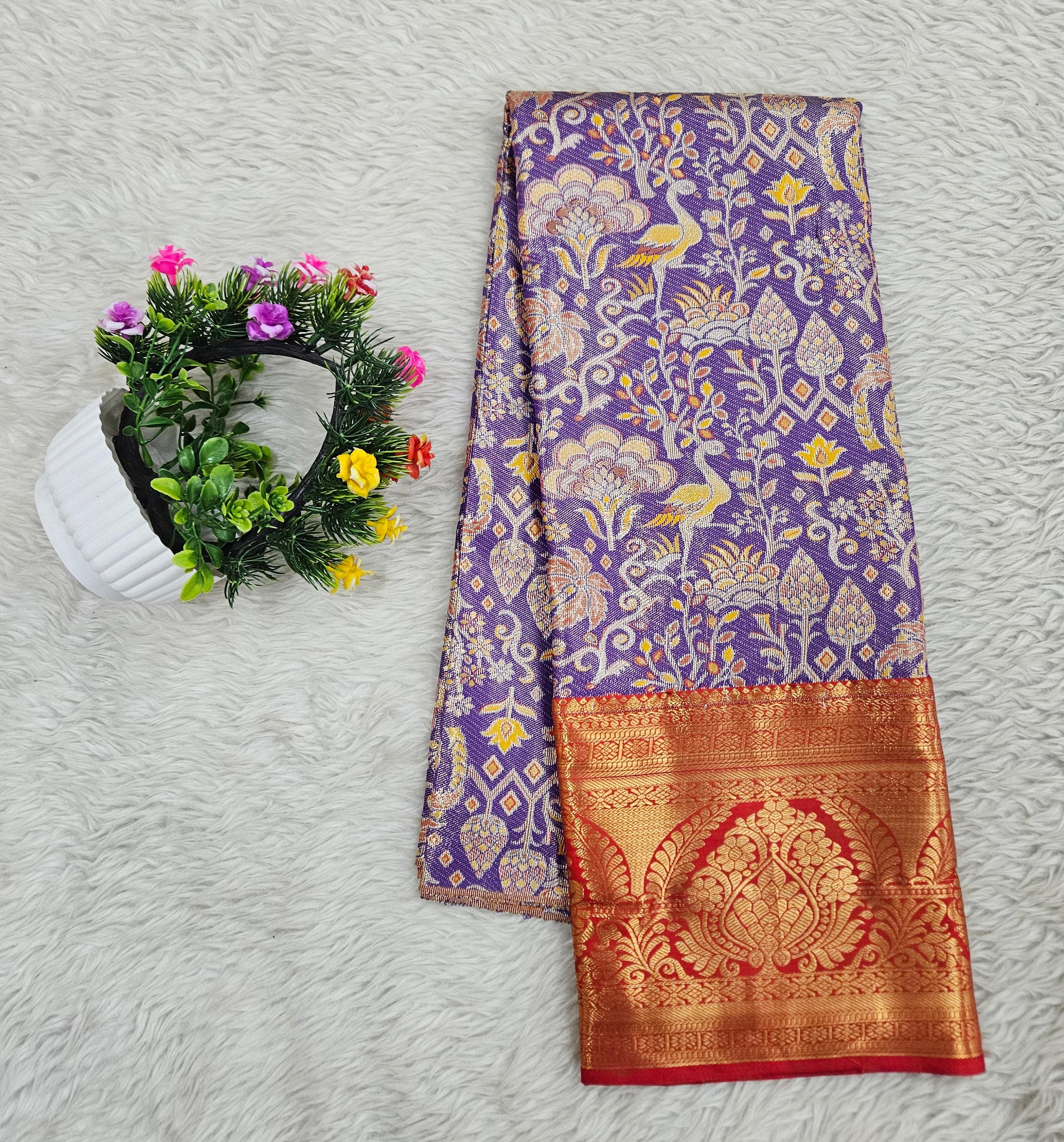 (5–10 Year) Lehenga – Unstitched (Blouse + Material)