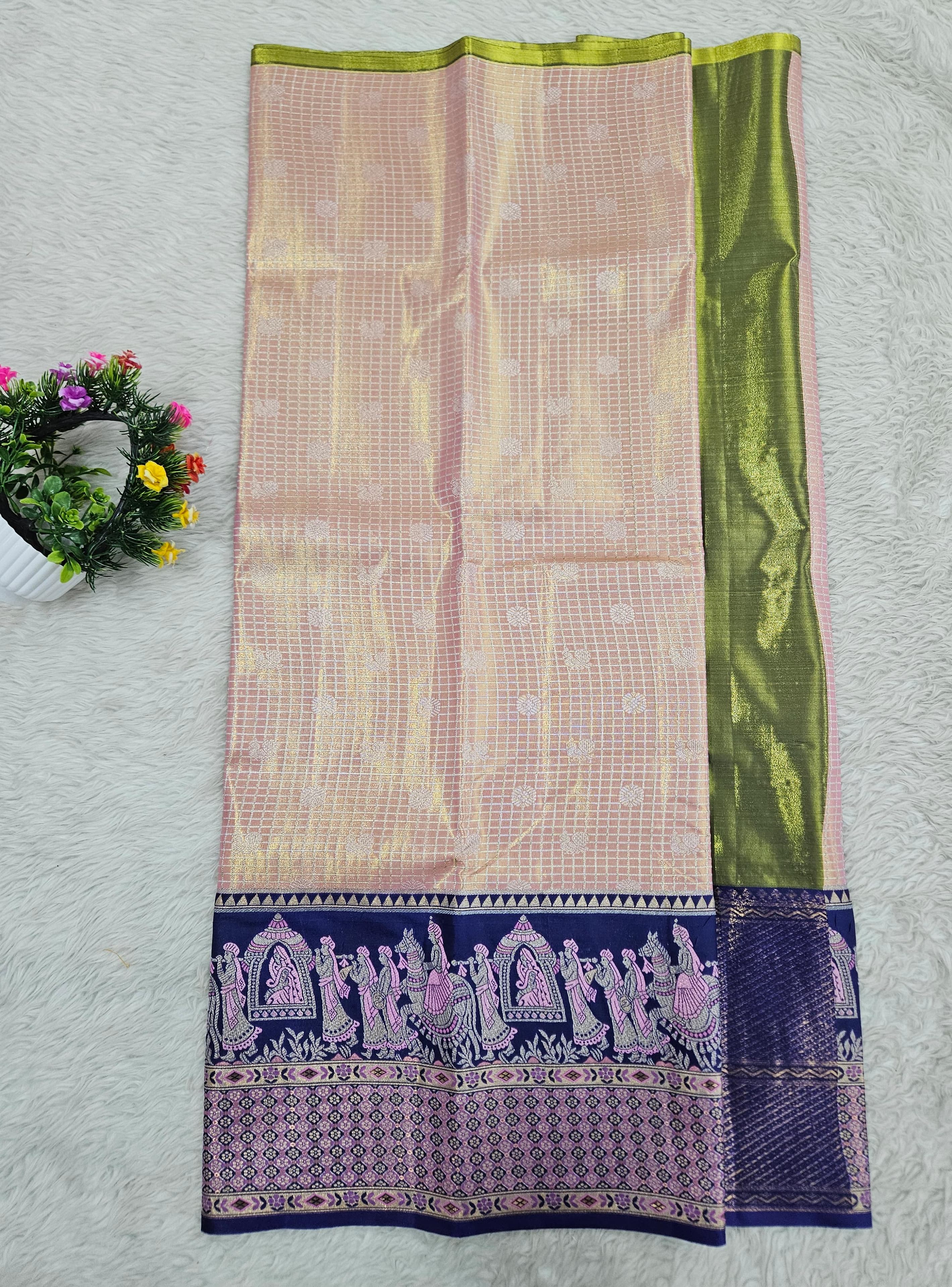 (5–10 Year) Lehenga – Unstitched (Blouse + Material)