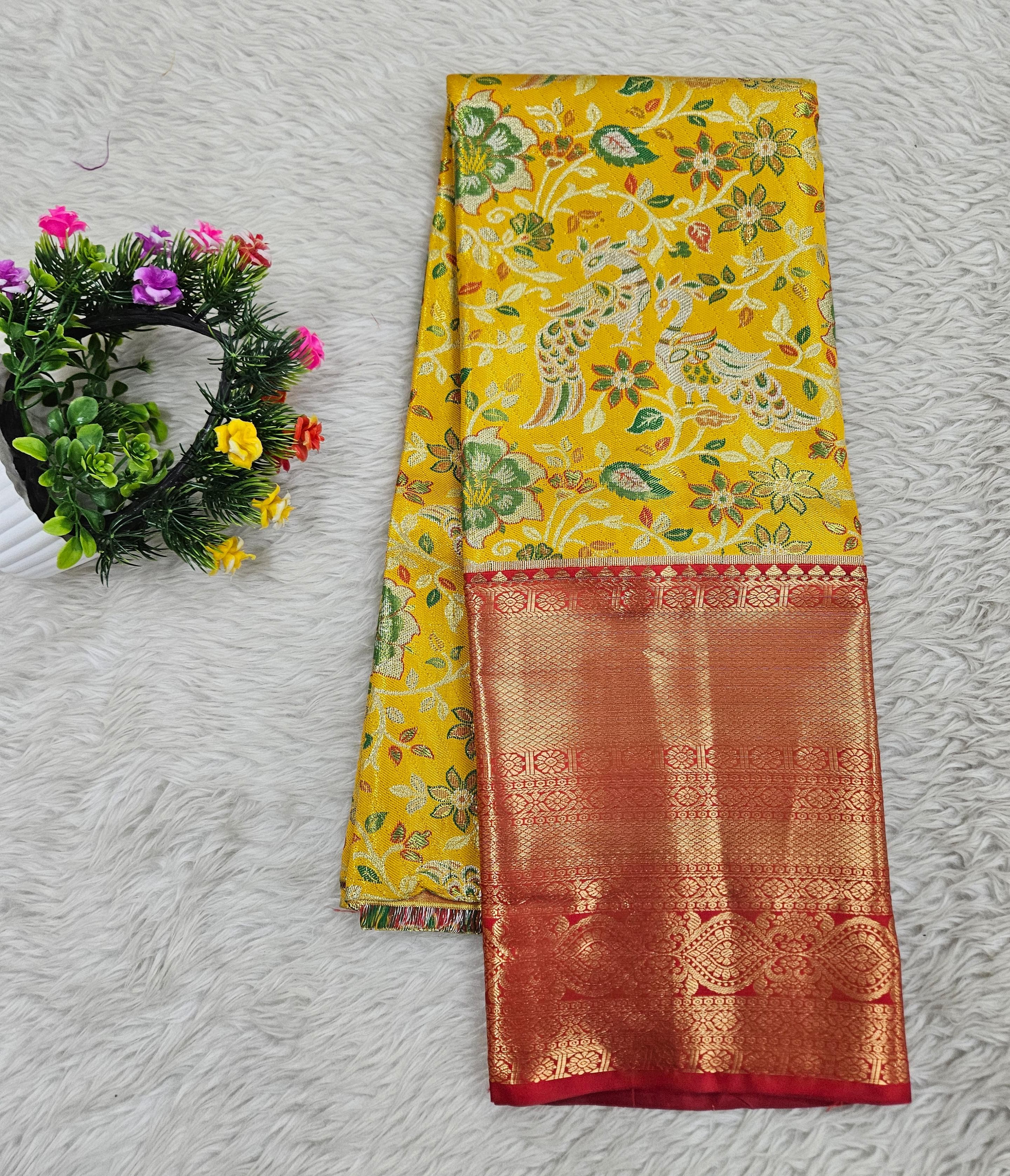 (5–10 Year) Lehenga – Unstitched (Blouse + Material)