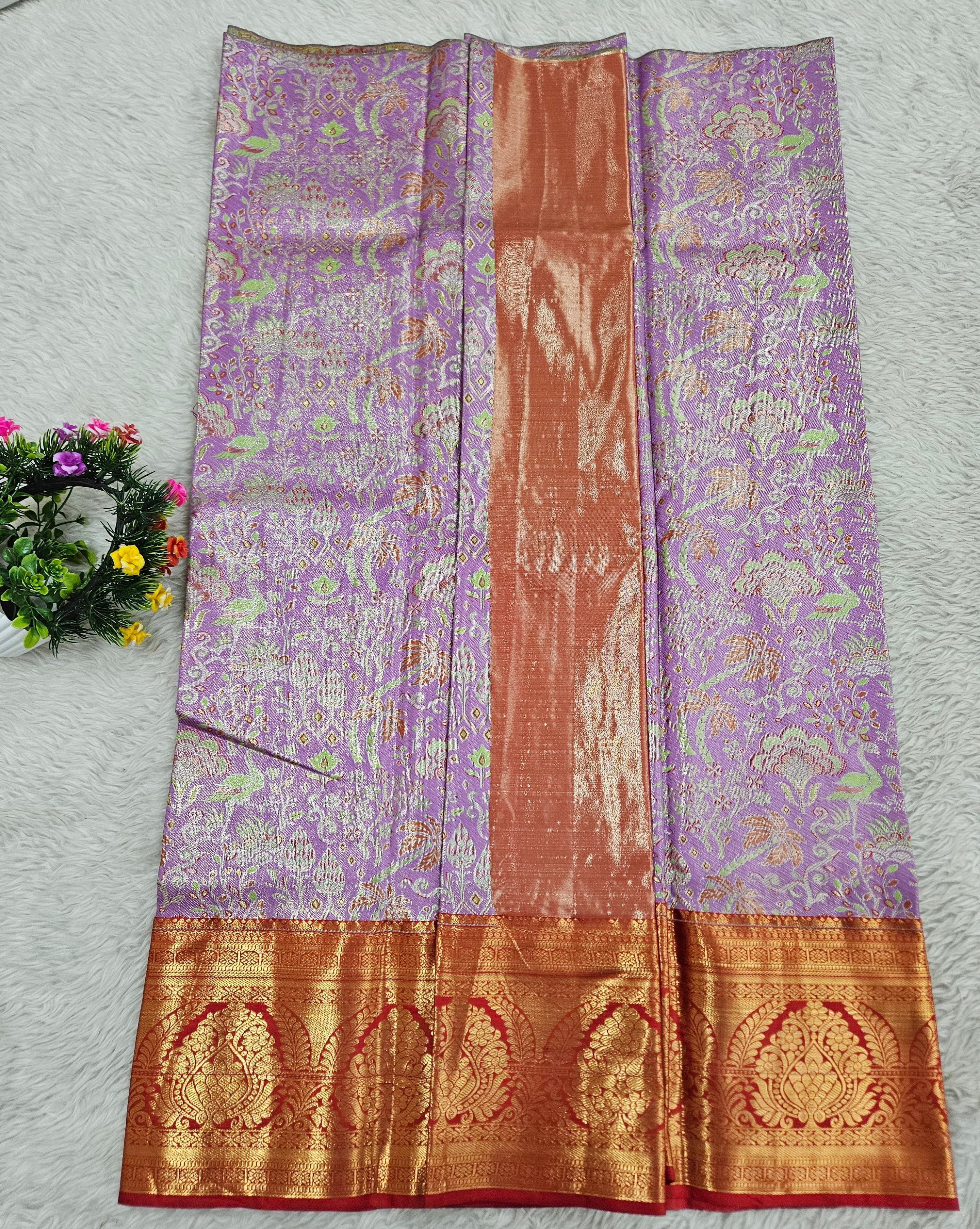 (5–10 Year) Lehenga – Unstitched (Blouse + Material)