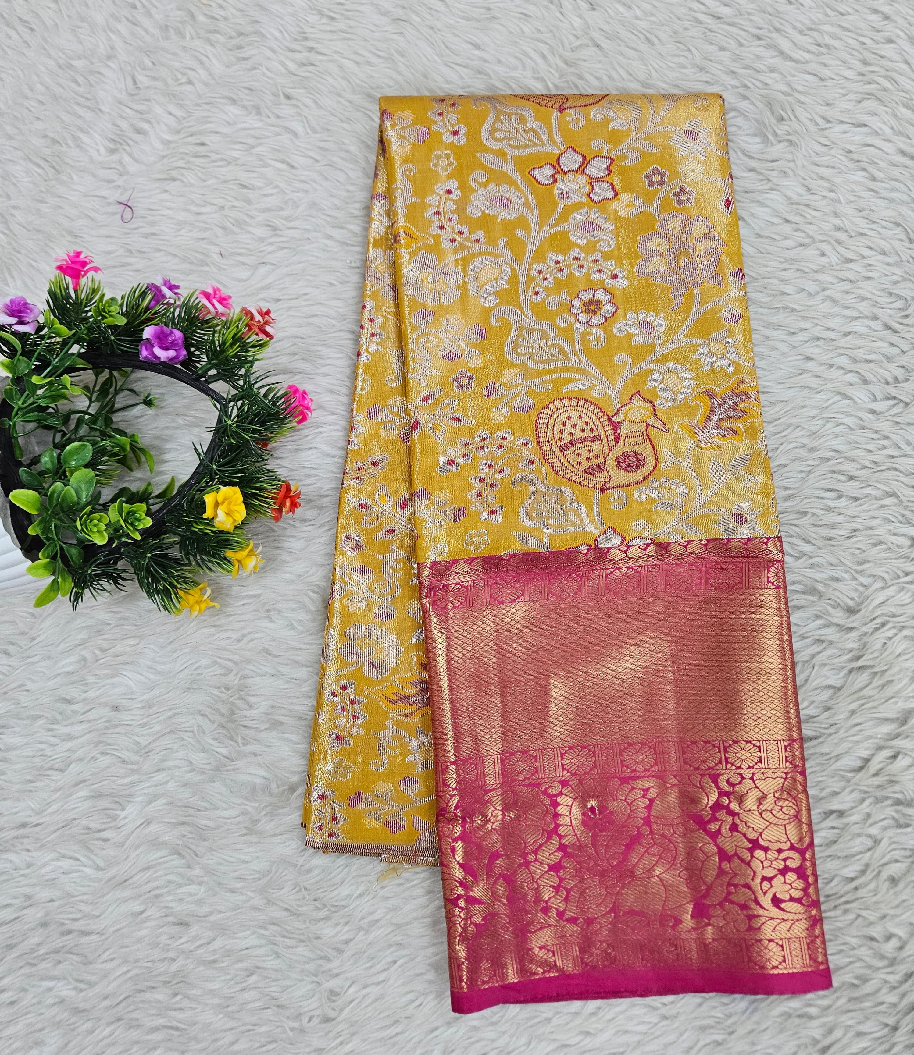(5–10 Year) Lehenga – Unstitched (Blouse + Material)