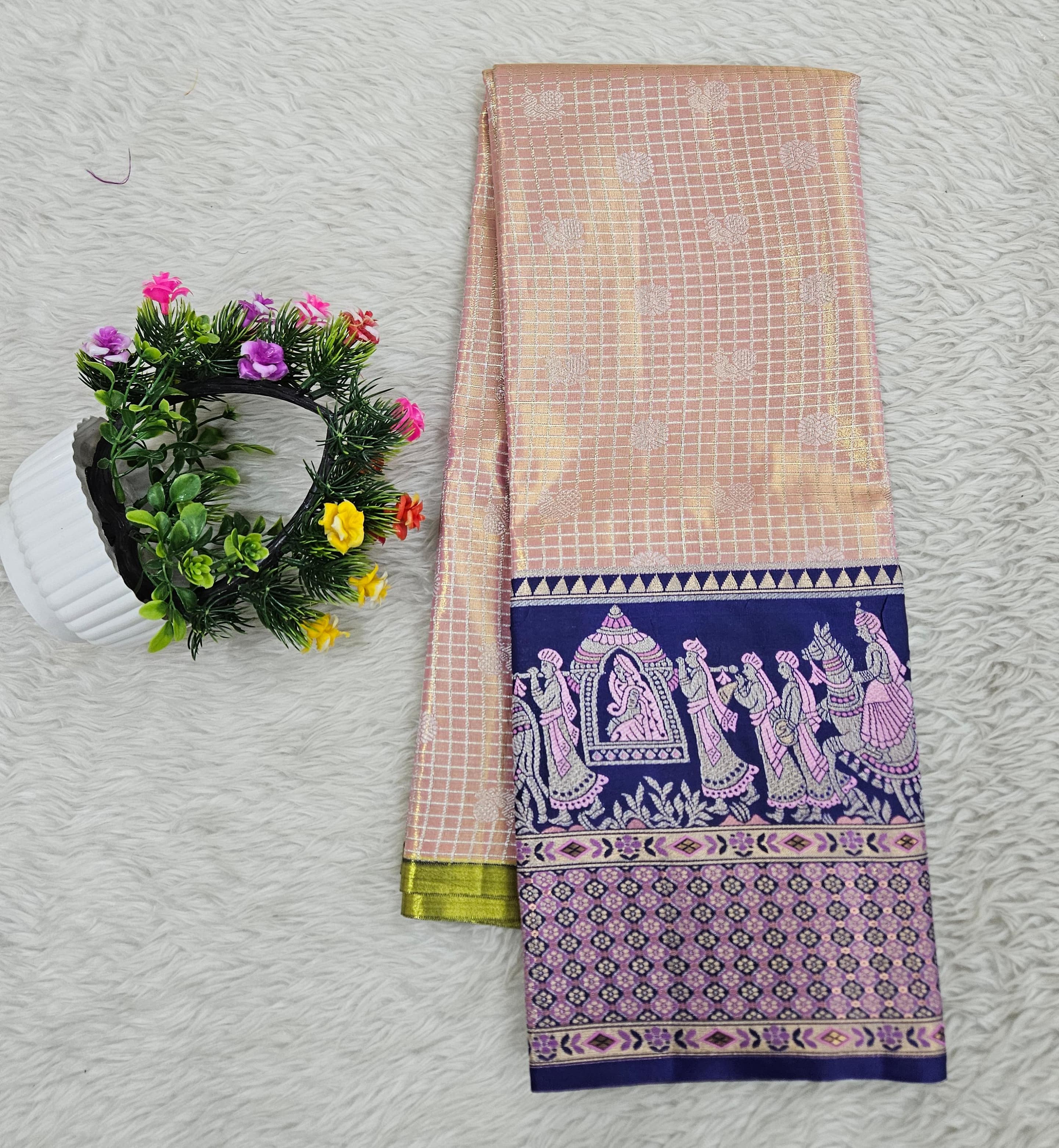 (5–10 Year) Lehenga – Unstitched (Blouse + Material)