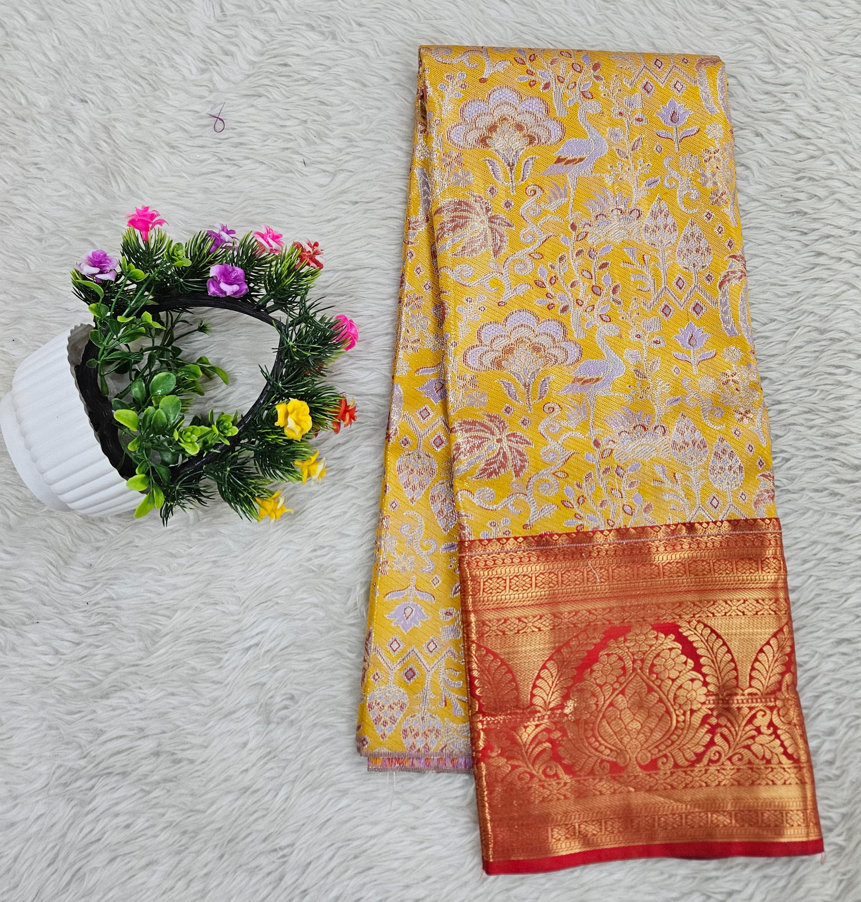 (5–10 Year) Lehenga – Unstitched (Blouse + Material)