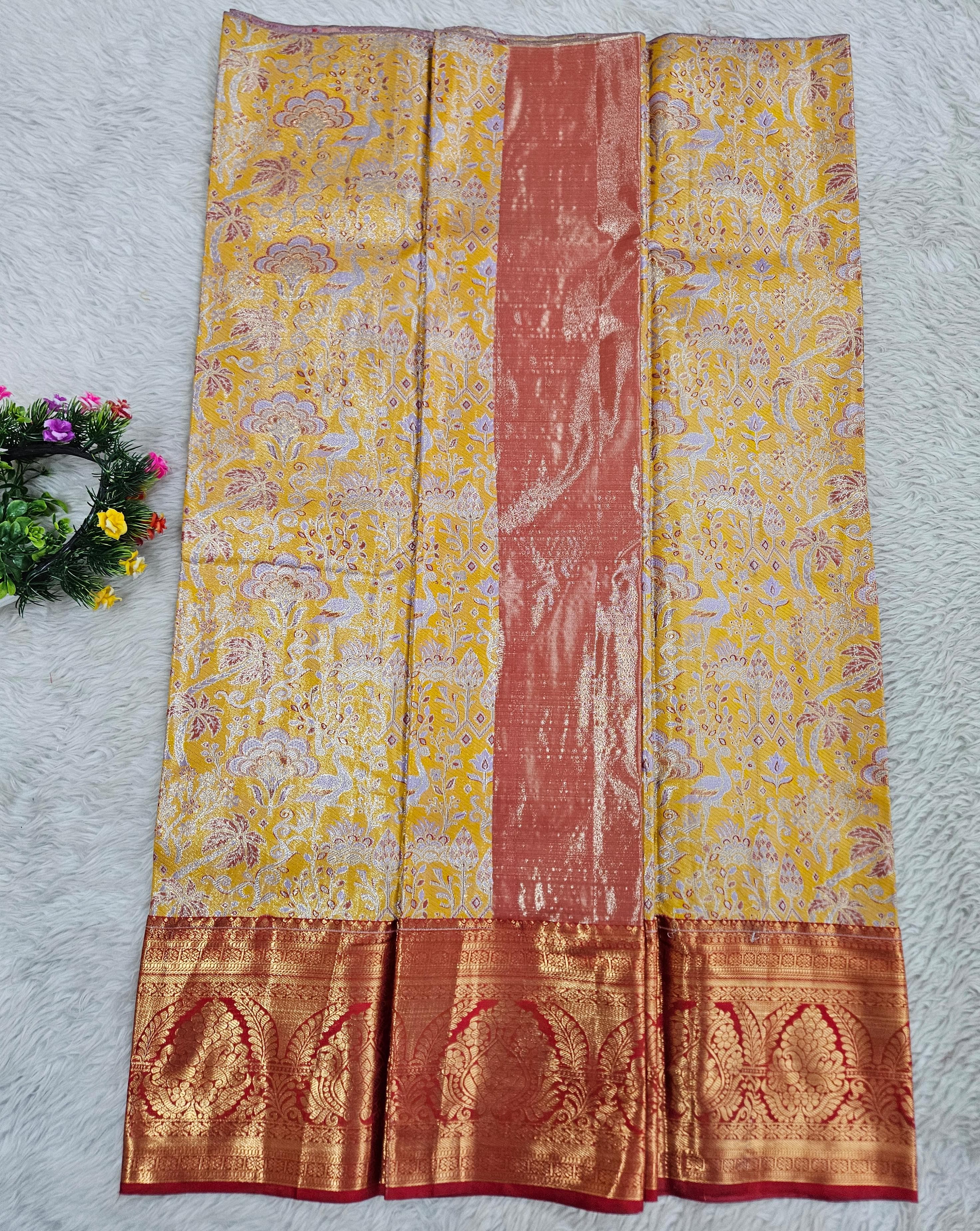 (5–10 Year) Lehenga – Unstitched (Blouse + Material)