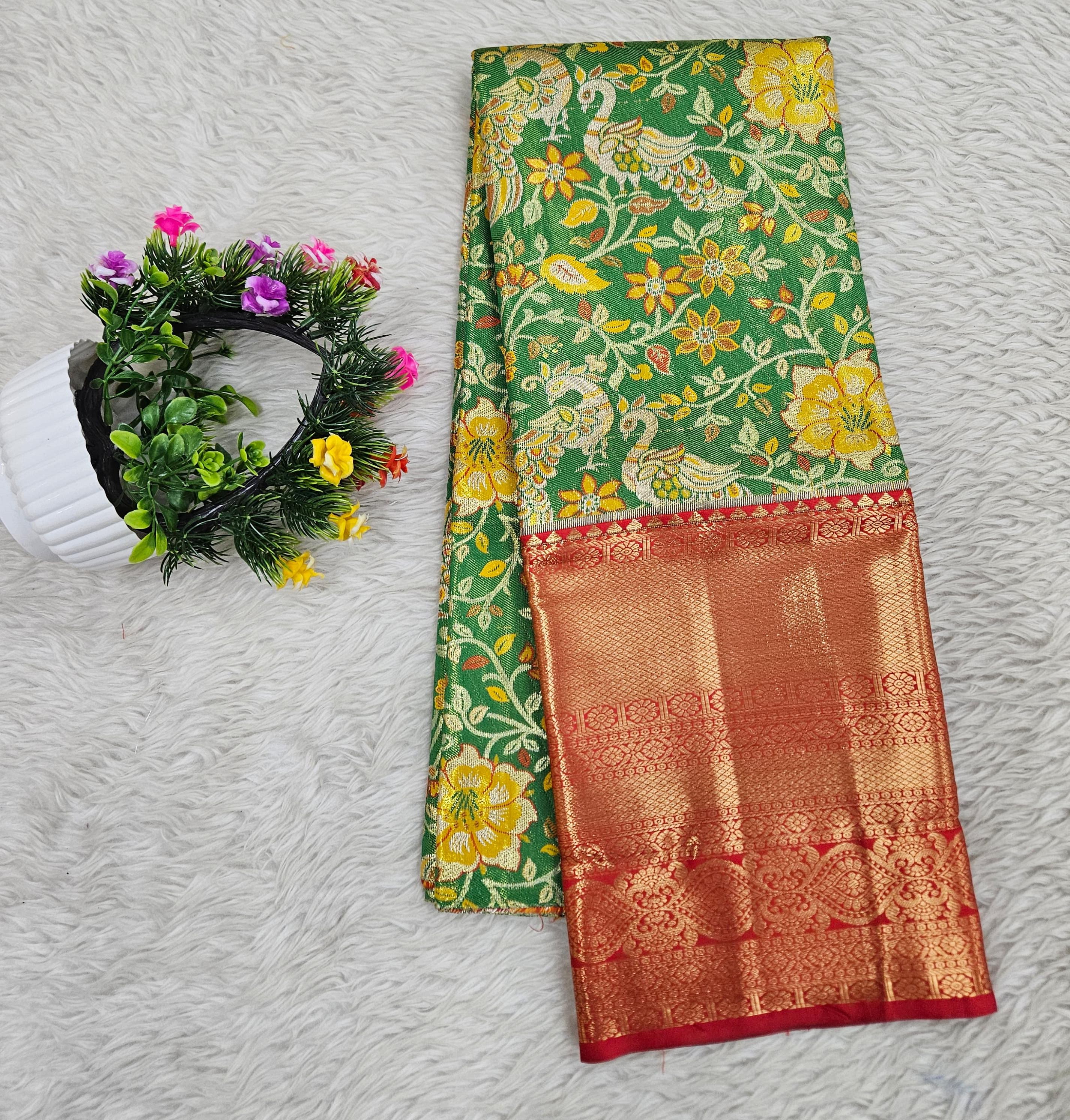 (5–10 Year) Lehenga – Unstitched (Blouse + Material)