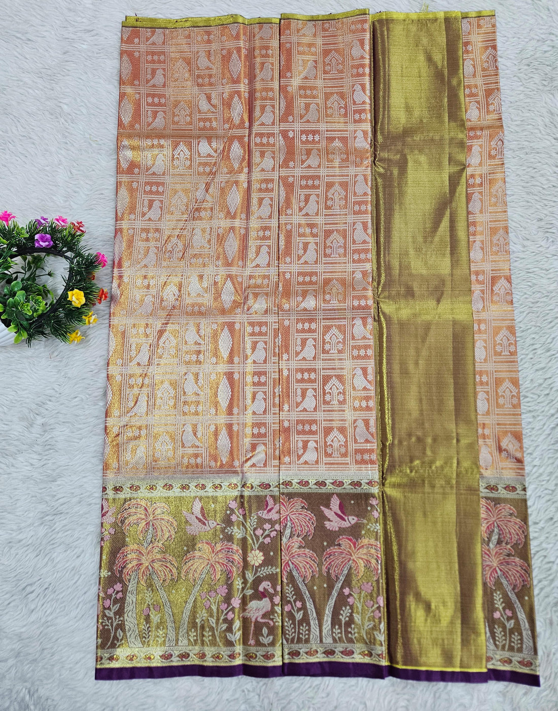 (5–10 Year) Lehenga – Unstitched (Blouse + Material)