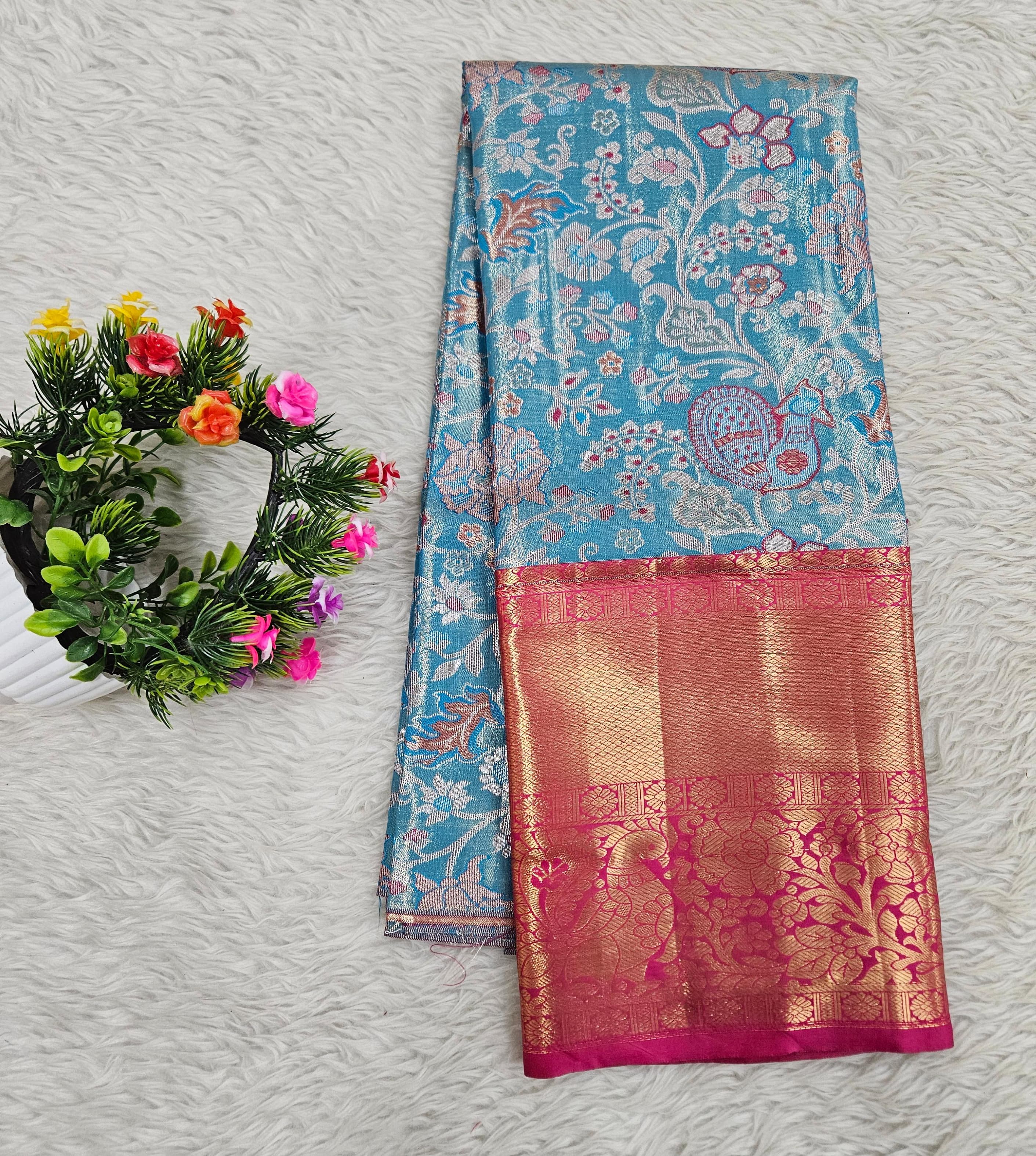 (5–10 Year) Lehenga – Unstitched (Blouse + Material)