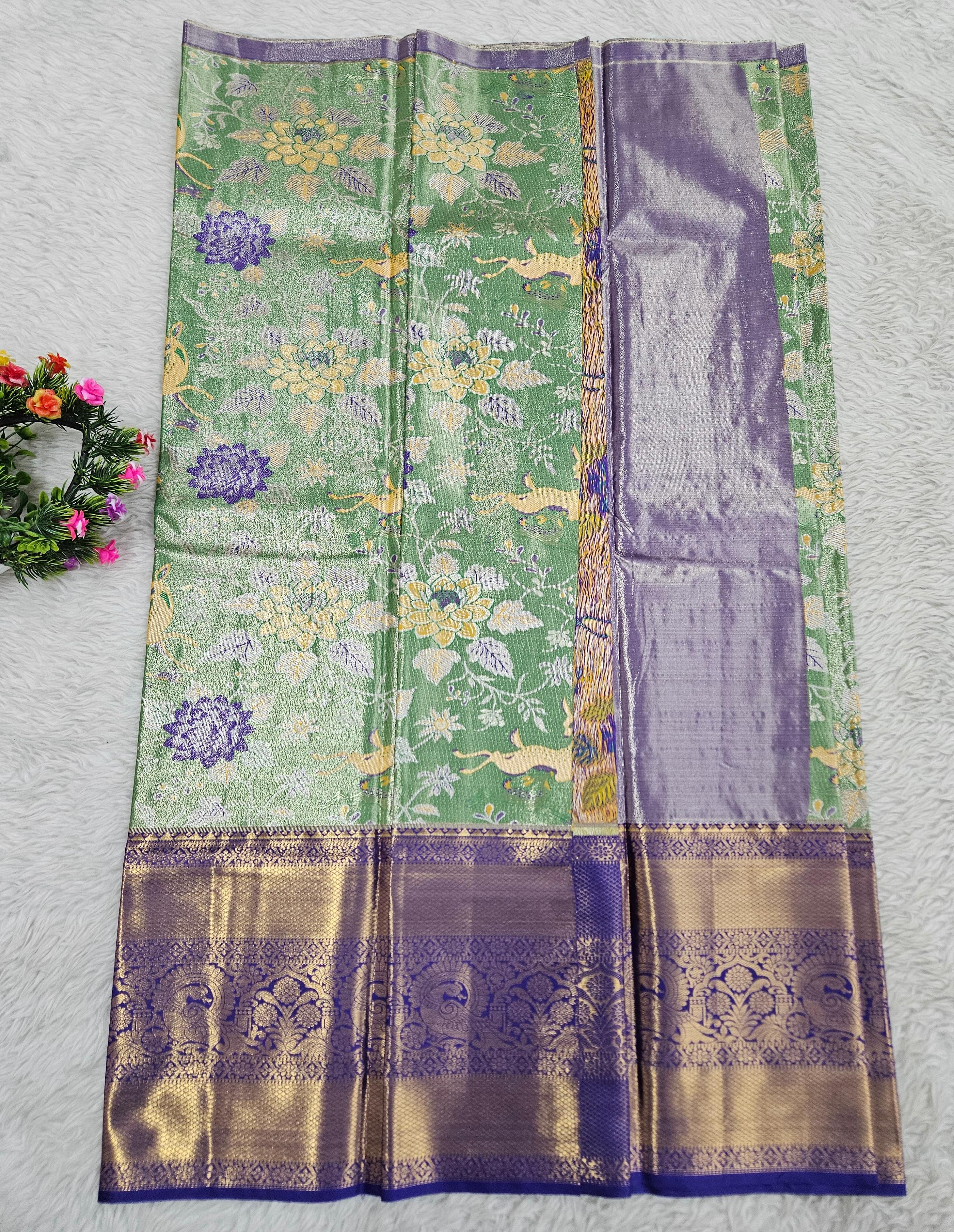 (5–10 Year) Lehenga – Unstitched (Blouse + Material)