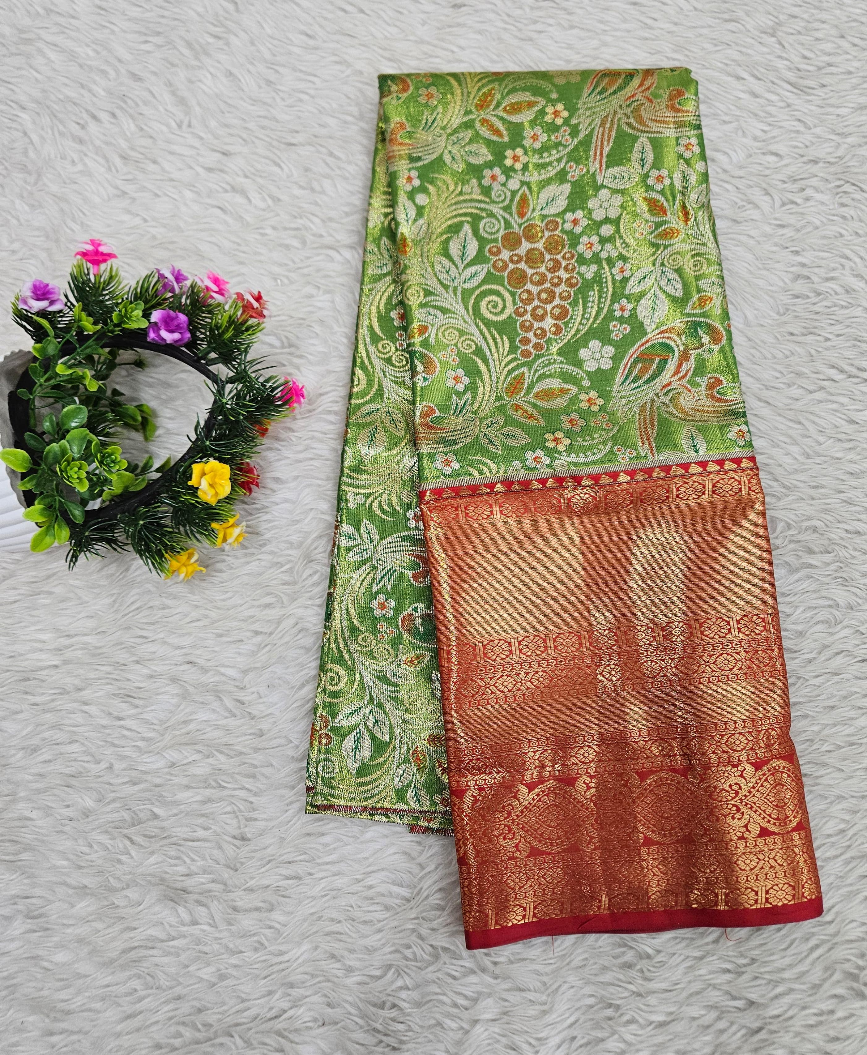 (5–10 Year) Lehenga – Unstitched (Blouse + Material)