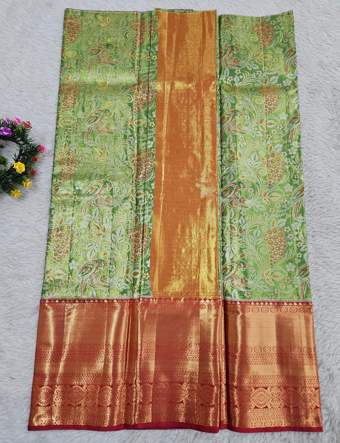 (5–10 Year) Lehenga – Unstitched (Blouse + Material)
