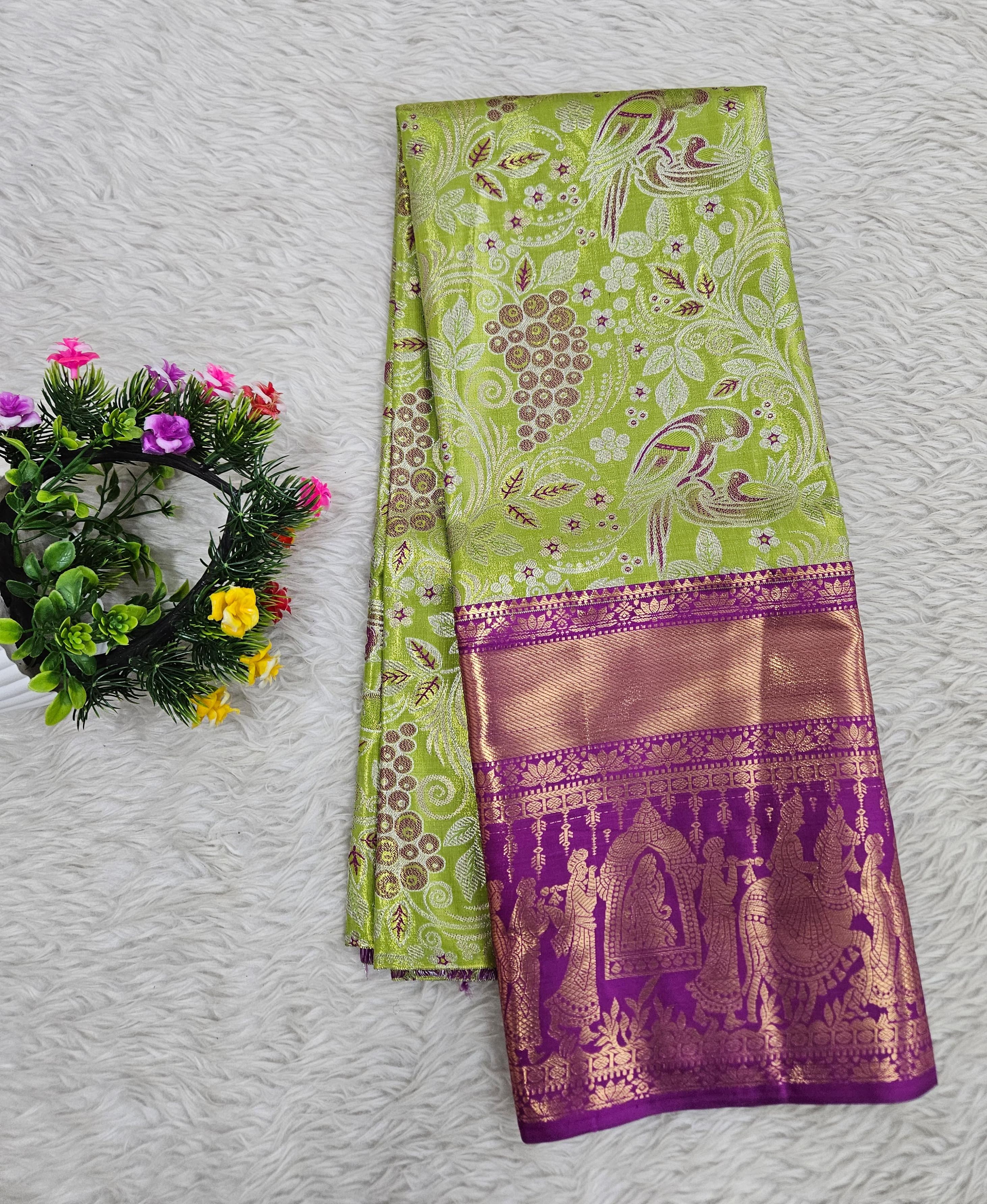 (5–10 Year) Lehenga – Unstitched (Blouse + Material)