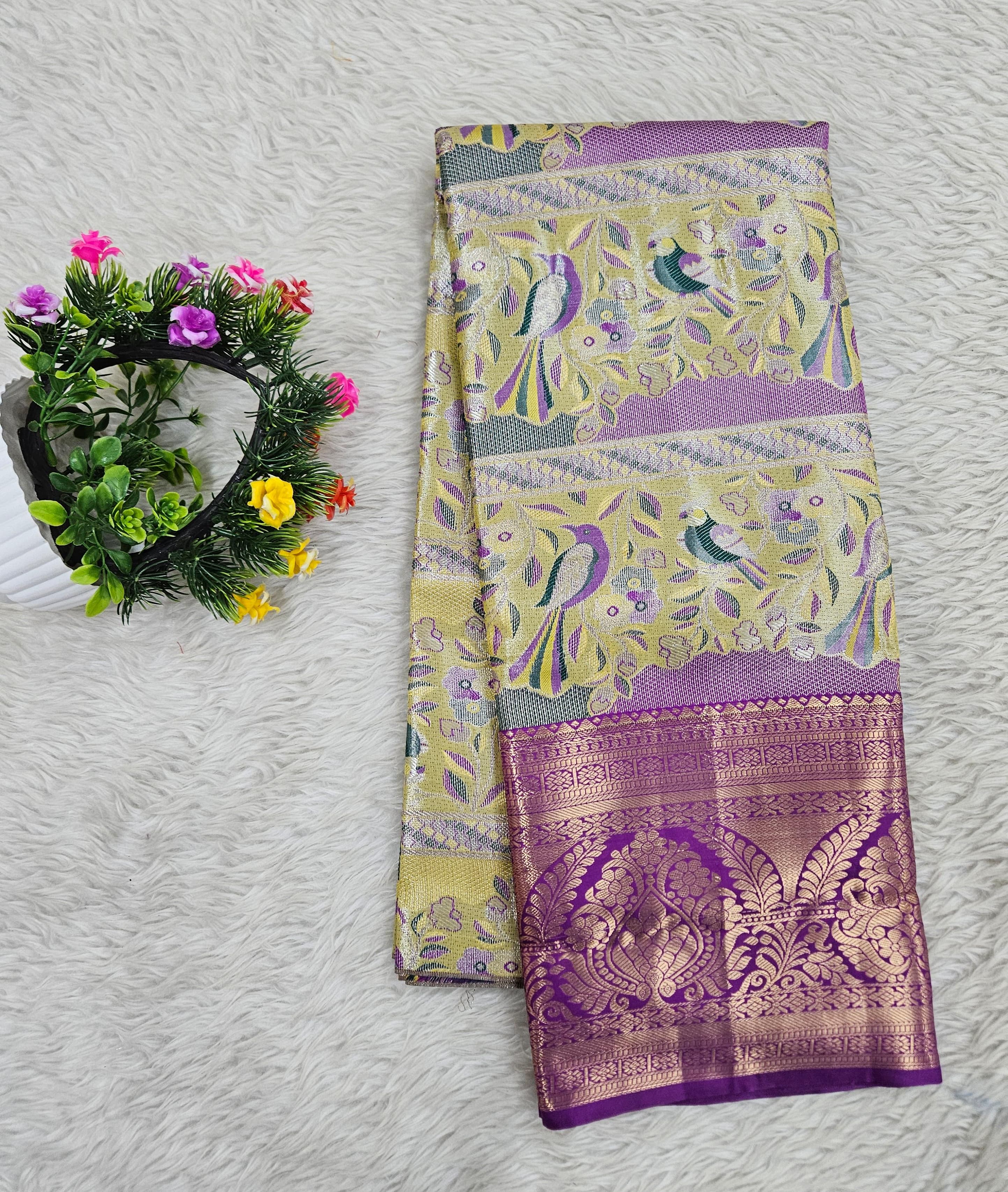 (5–10 Year) Lehenga – Unstitched (Blouse + Material)