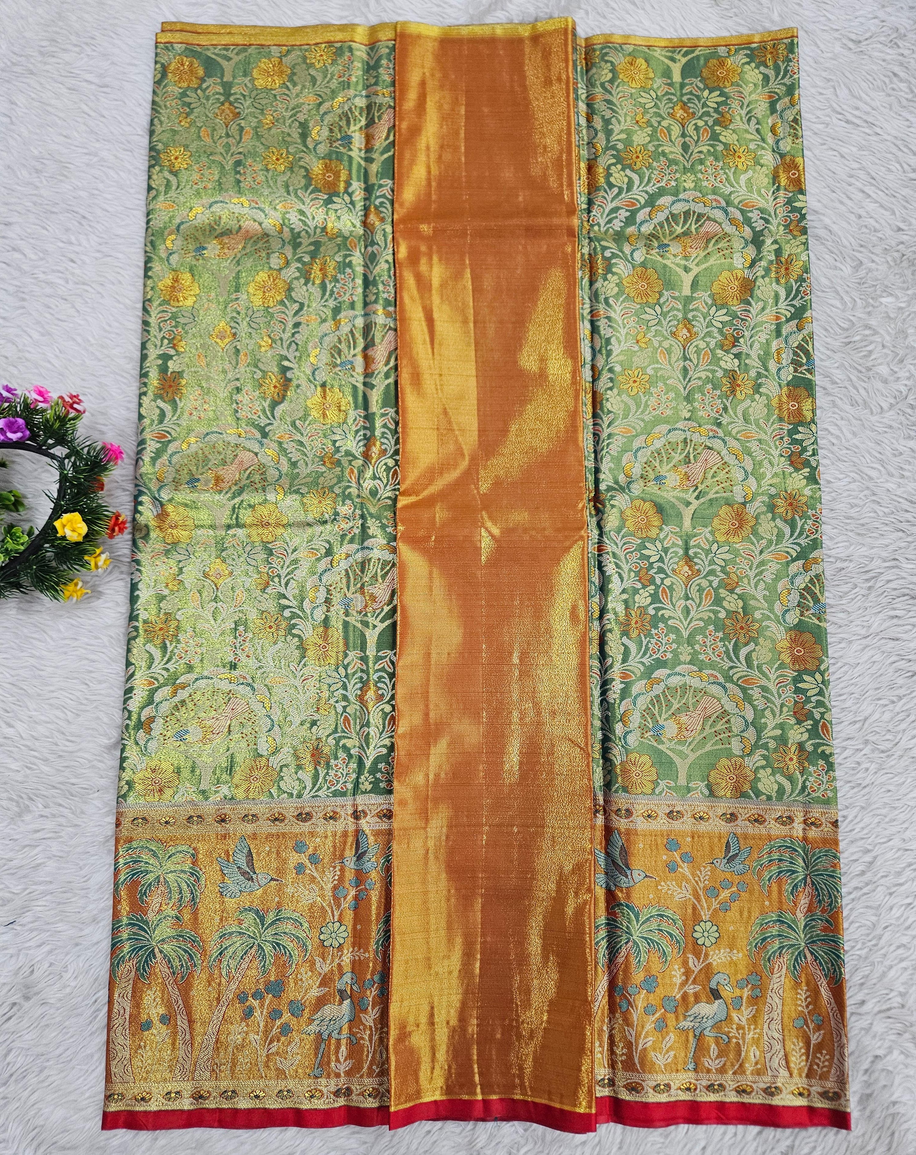 (5–10 Year) Lehenga – Unstitched (Blouse + Material)