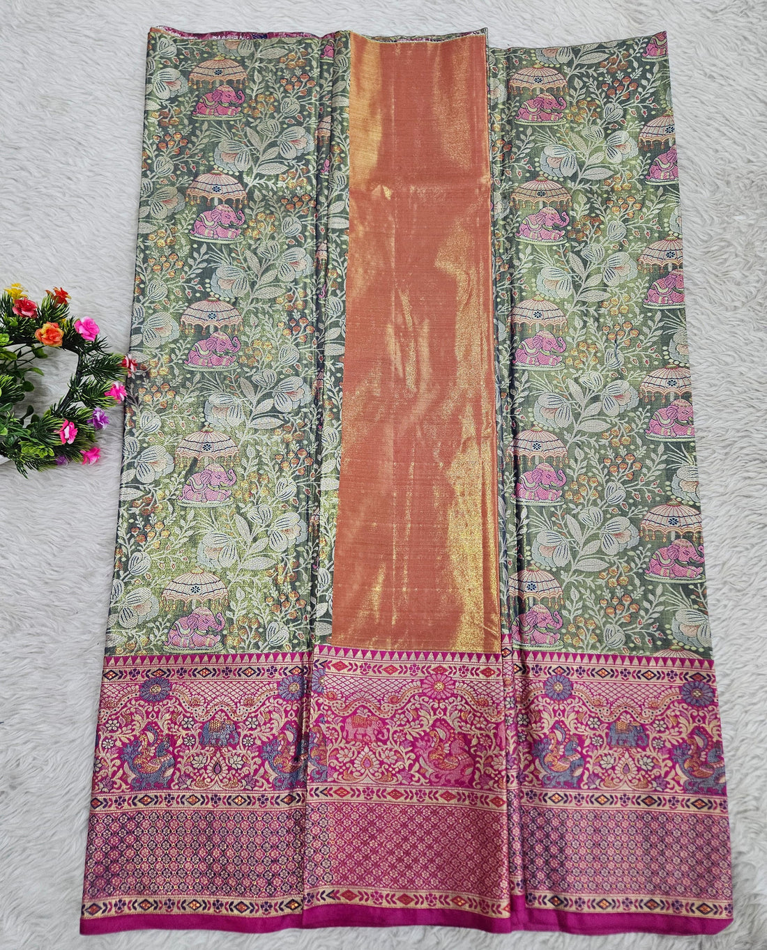 (5–10 Year) Lehenga – Unstitched (Blouse + Material)