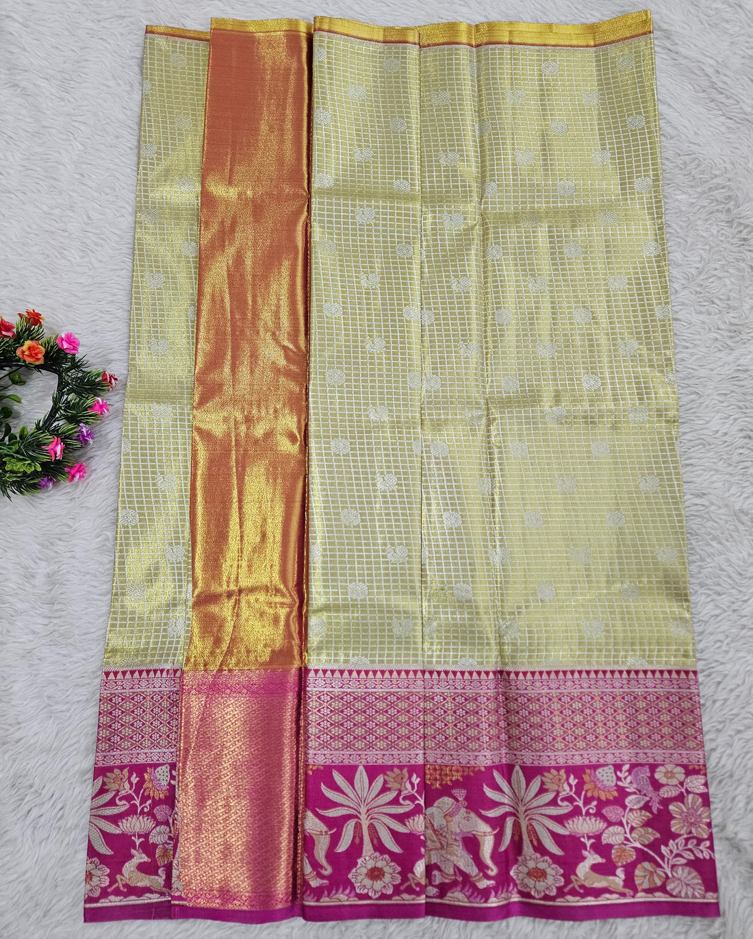 (5–10 Year) Lehenga – Unstitched (Blouse + Material)