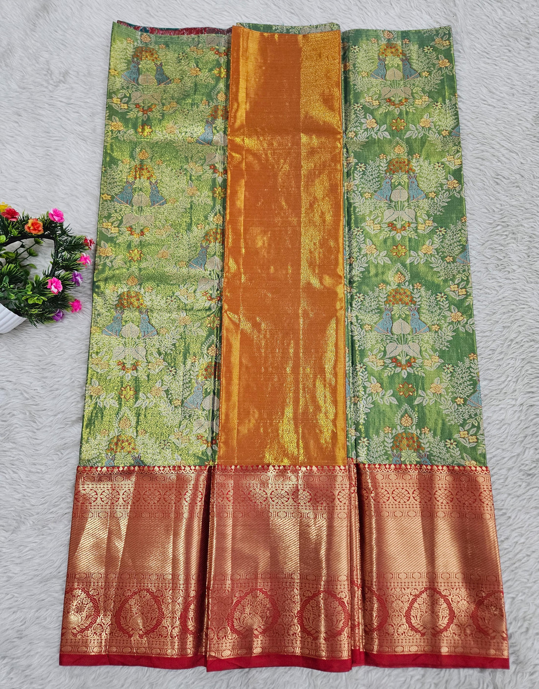 (5–10 Year) Lehenga – Unstitched (Blouse + Material)
