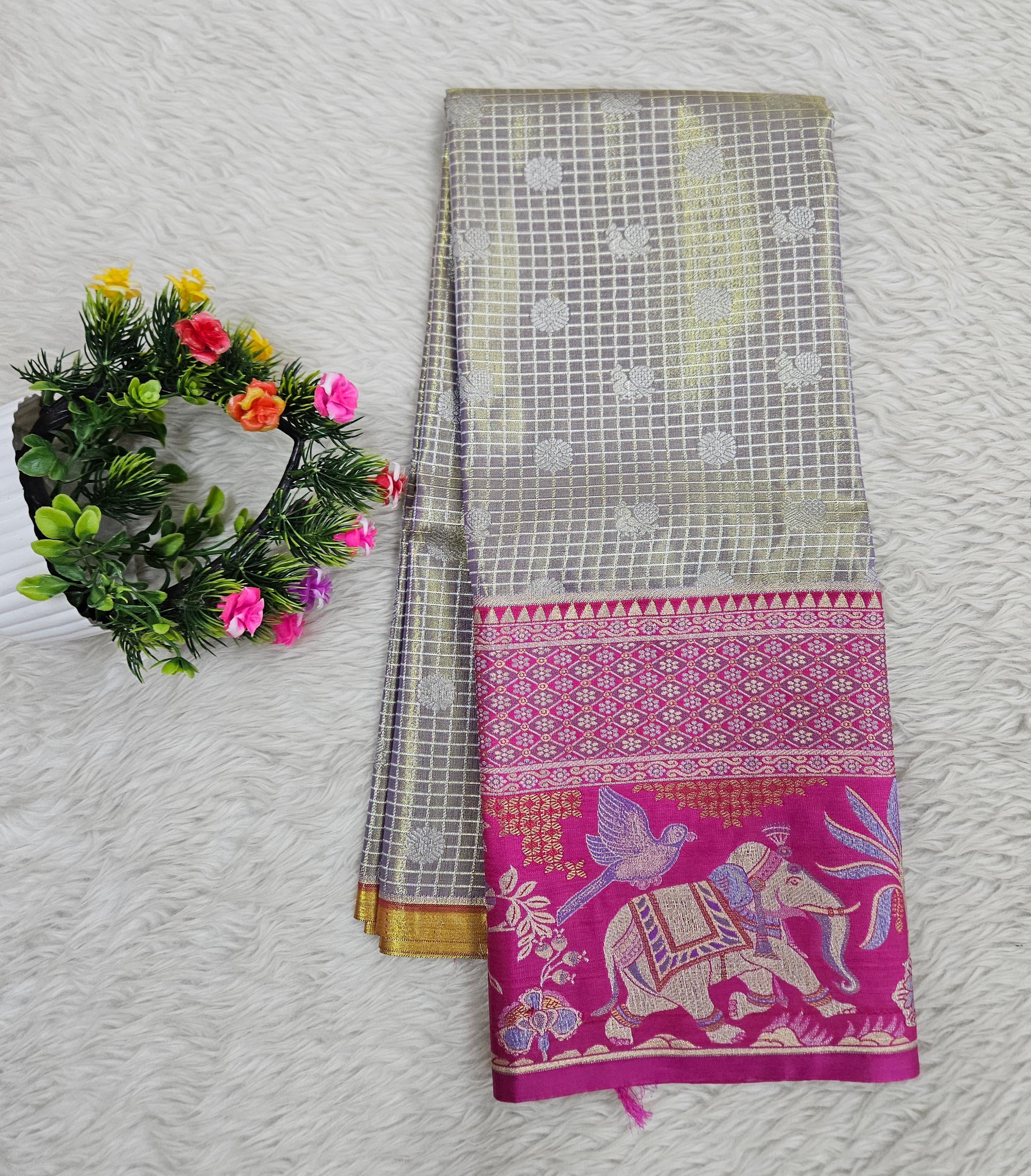 (5–10 Year) Lehenga – Unstitched (Blouse + Material)