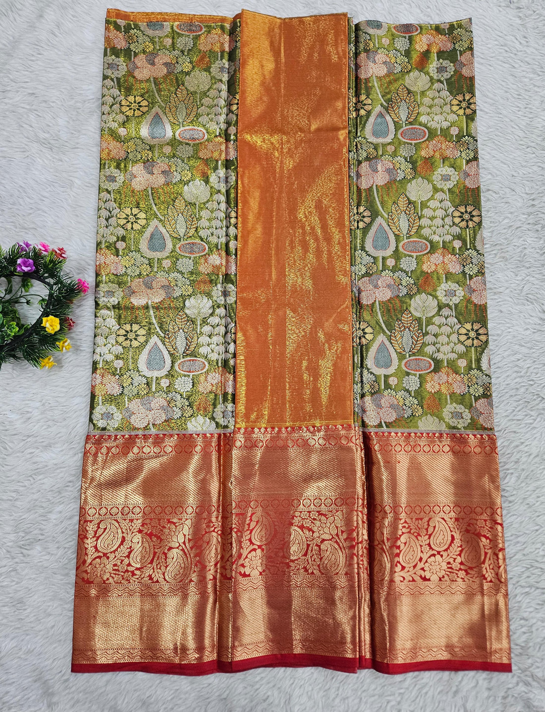 (5–10 Year) Lehenga – Unstitched (Blouse + Material)