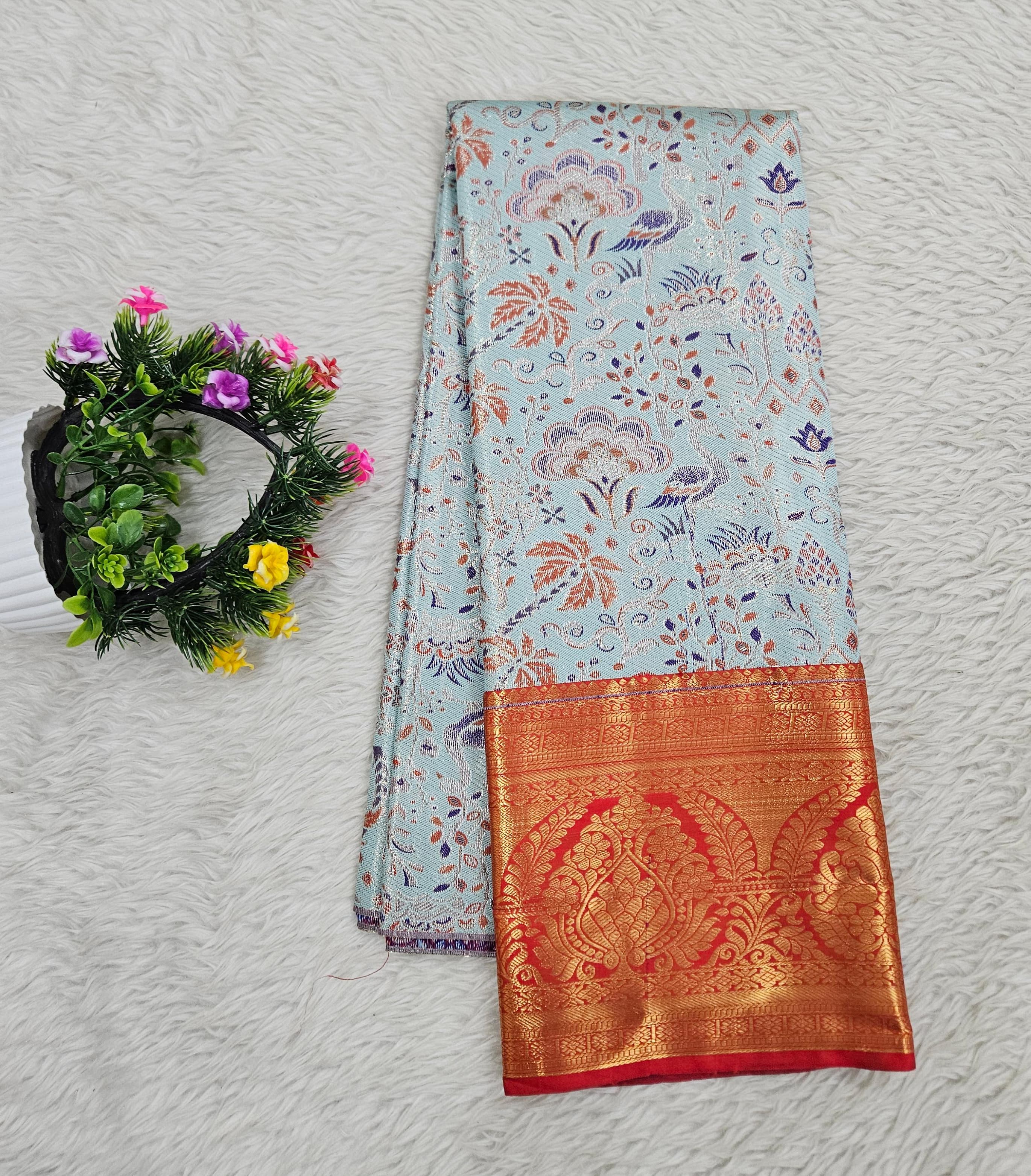 (5–10 Year) Lehenga – Unstitched (Blouse + Material)