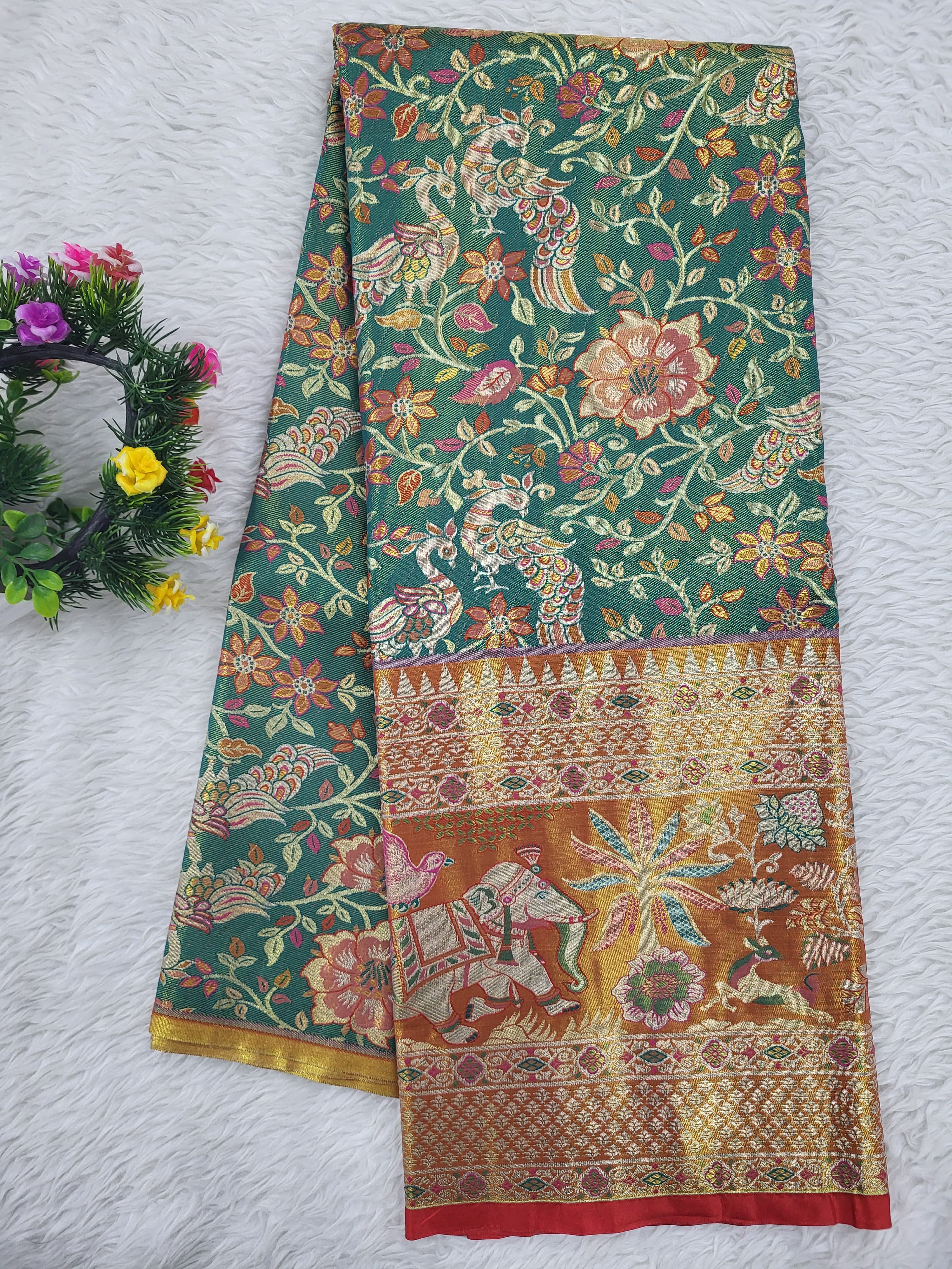 (10+ Year) Lehenga – Unstitched (Blouse + Material)