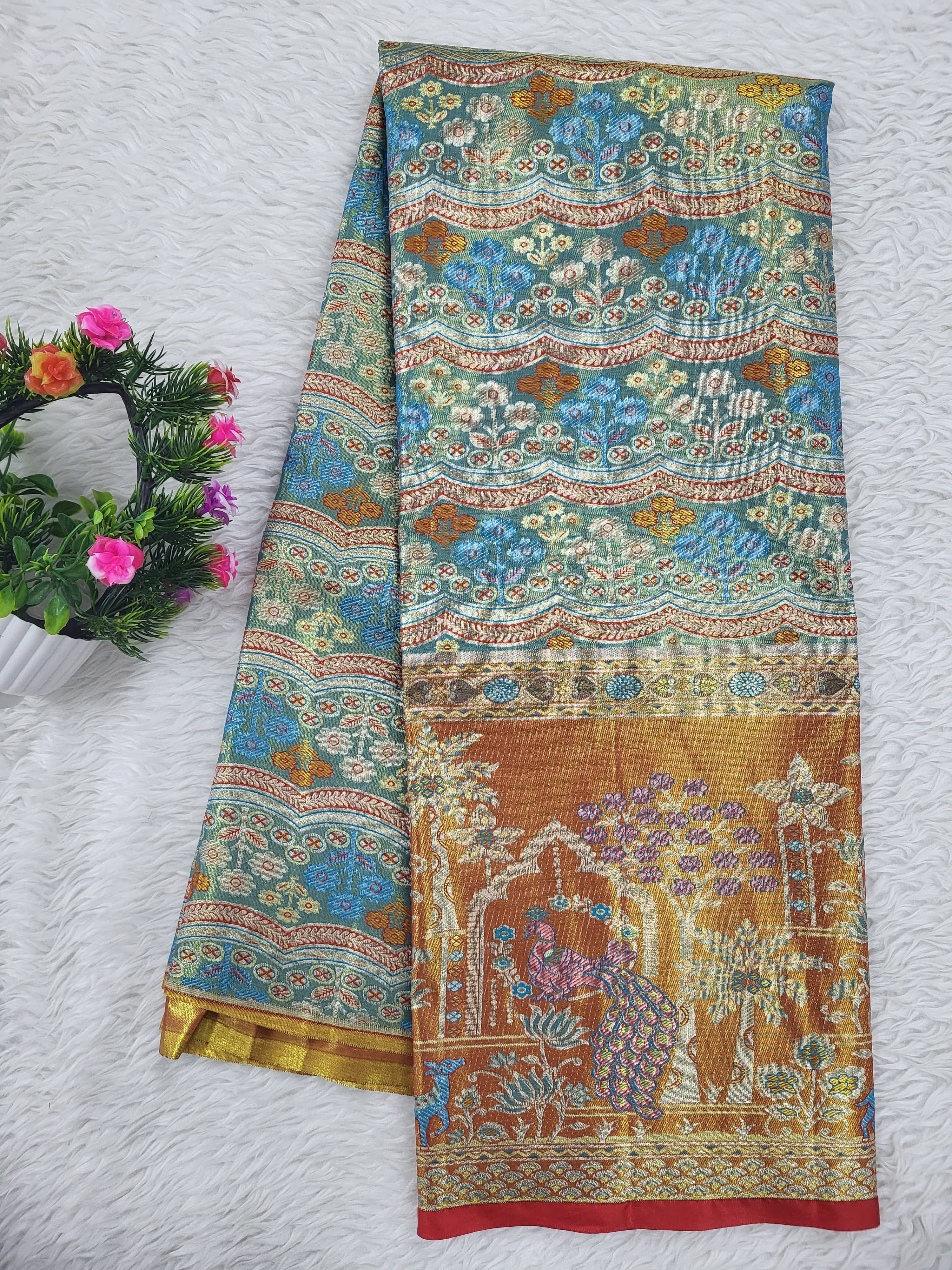 (10+ Year) Lehenga – Unstitched (Blouse + Material)