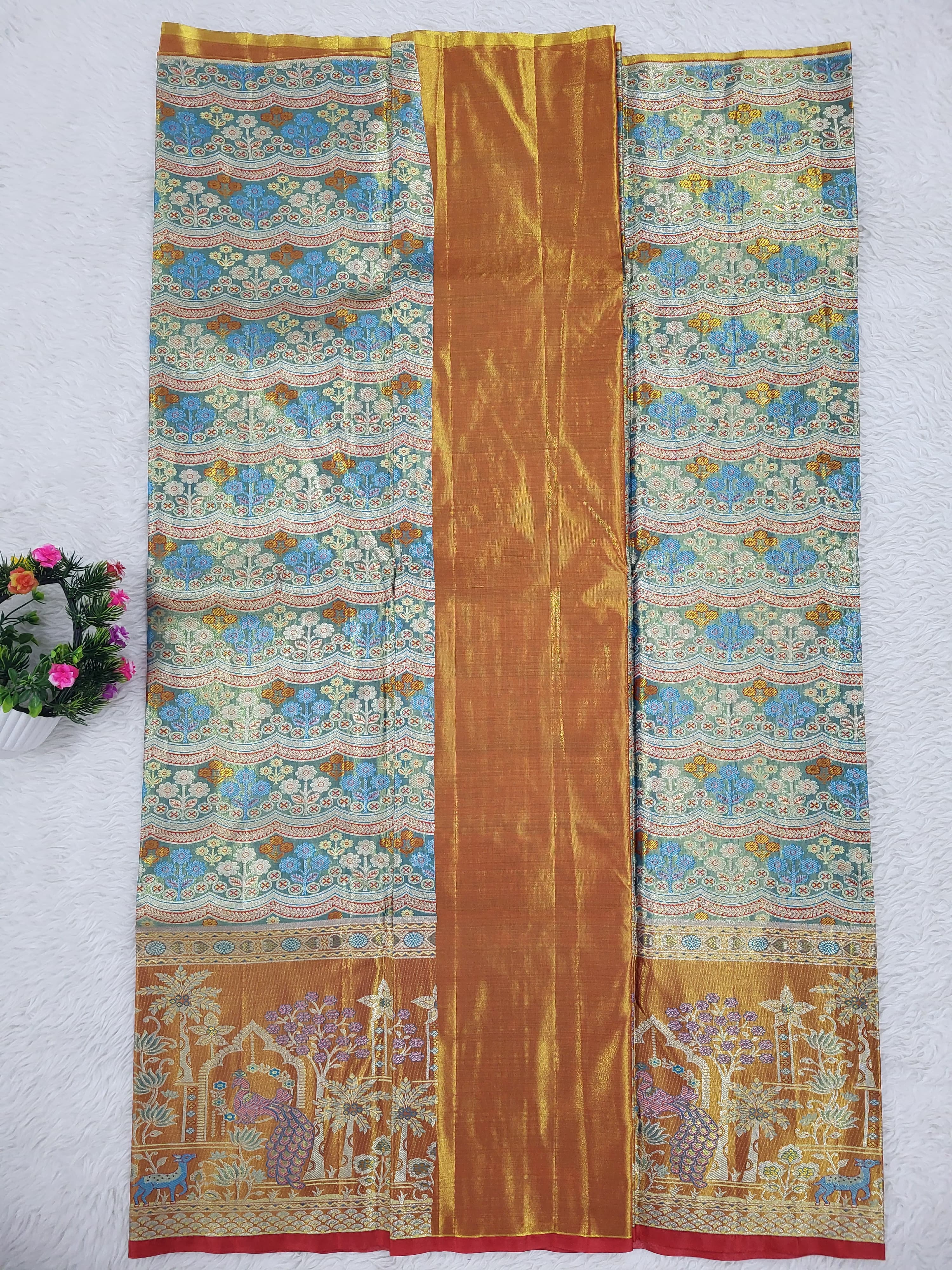 (10+ Year) Lehenga – Unstitched (Blouse + Material)
