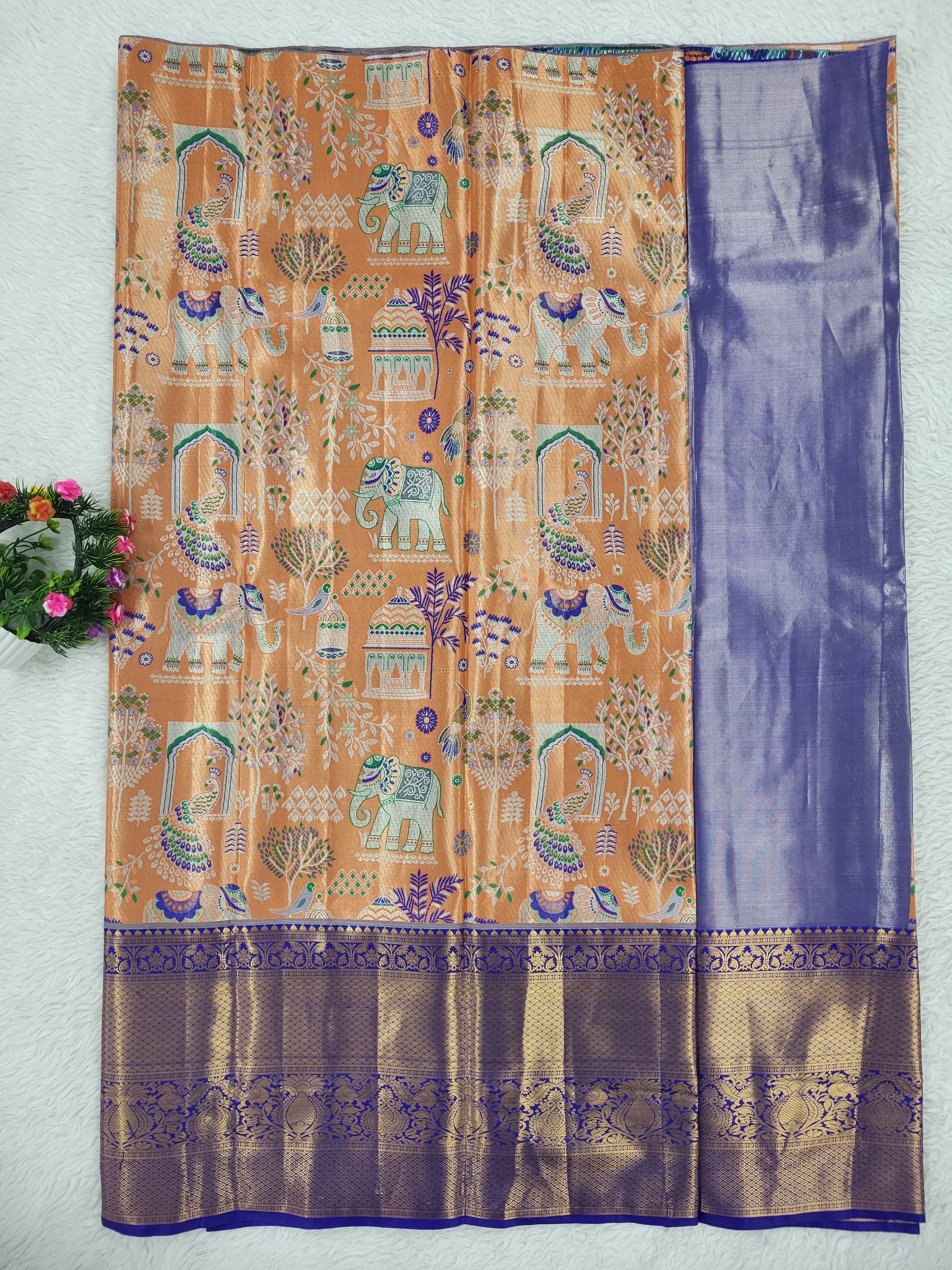 (10+ Year) Lehenga – Unstitched (Blouse + Material)