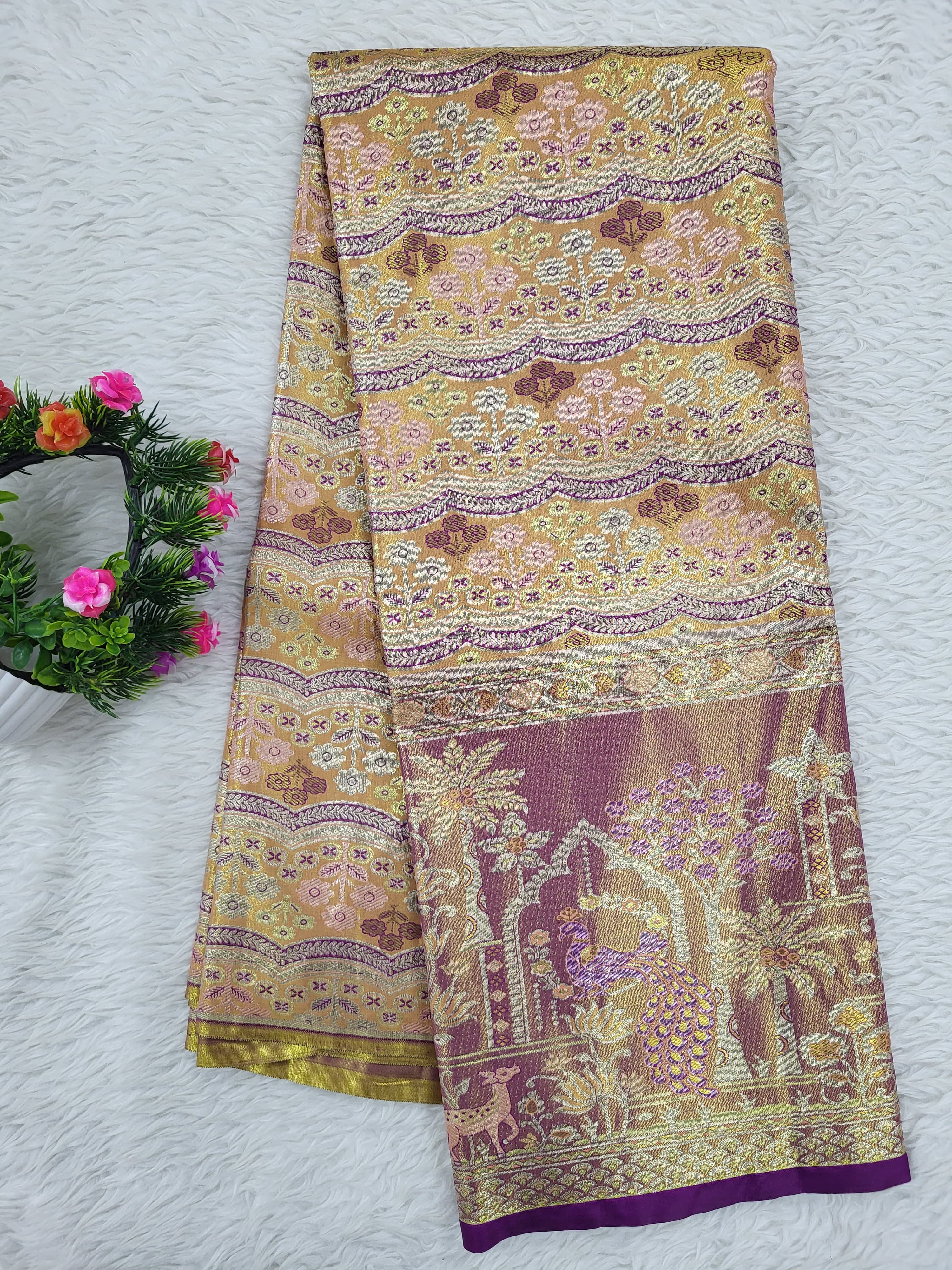 (10+ Year) Lehenga – Unstitched (Blouse + Material)