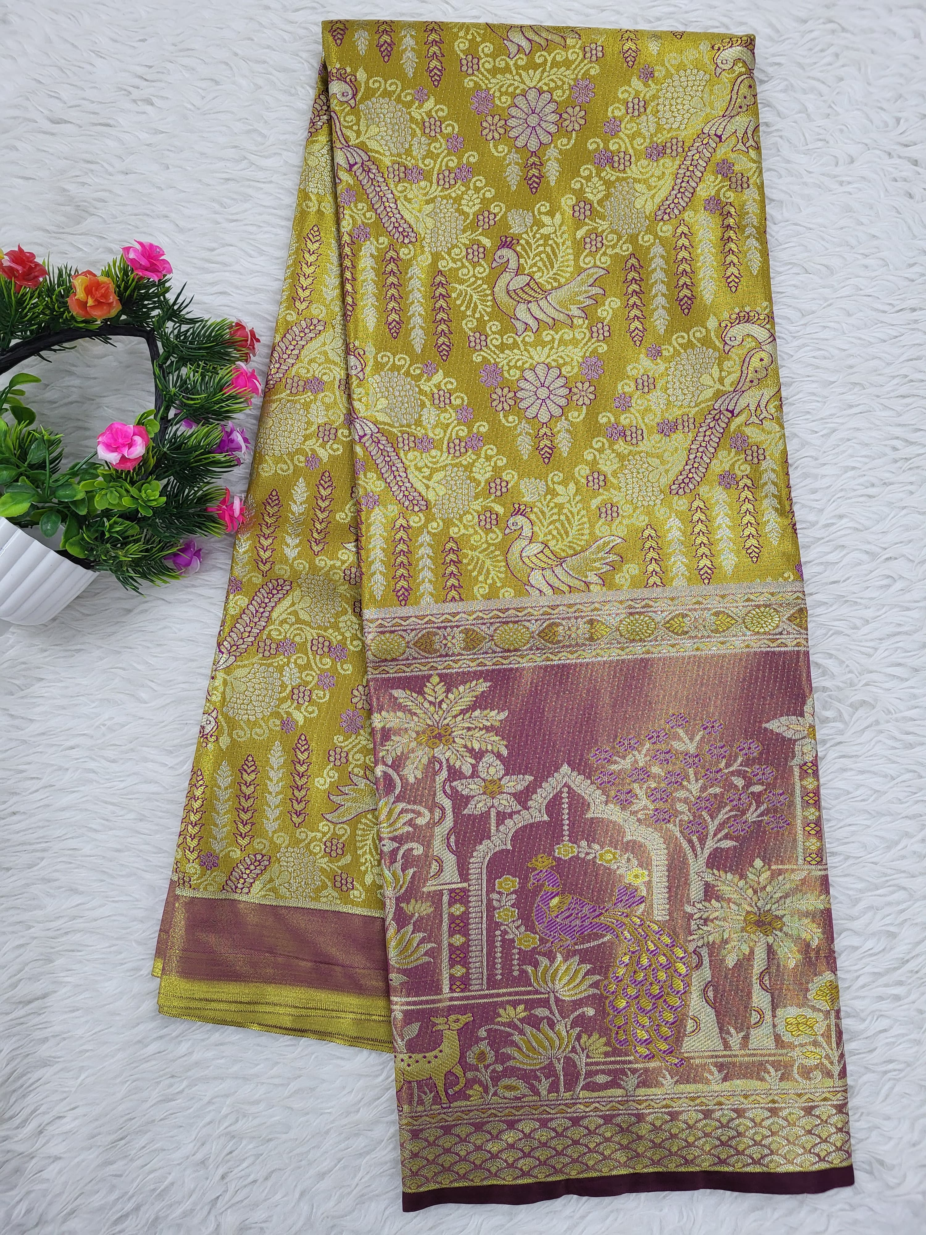 (10+ Year) Lehenga – Unstitched (Blouse + Material)