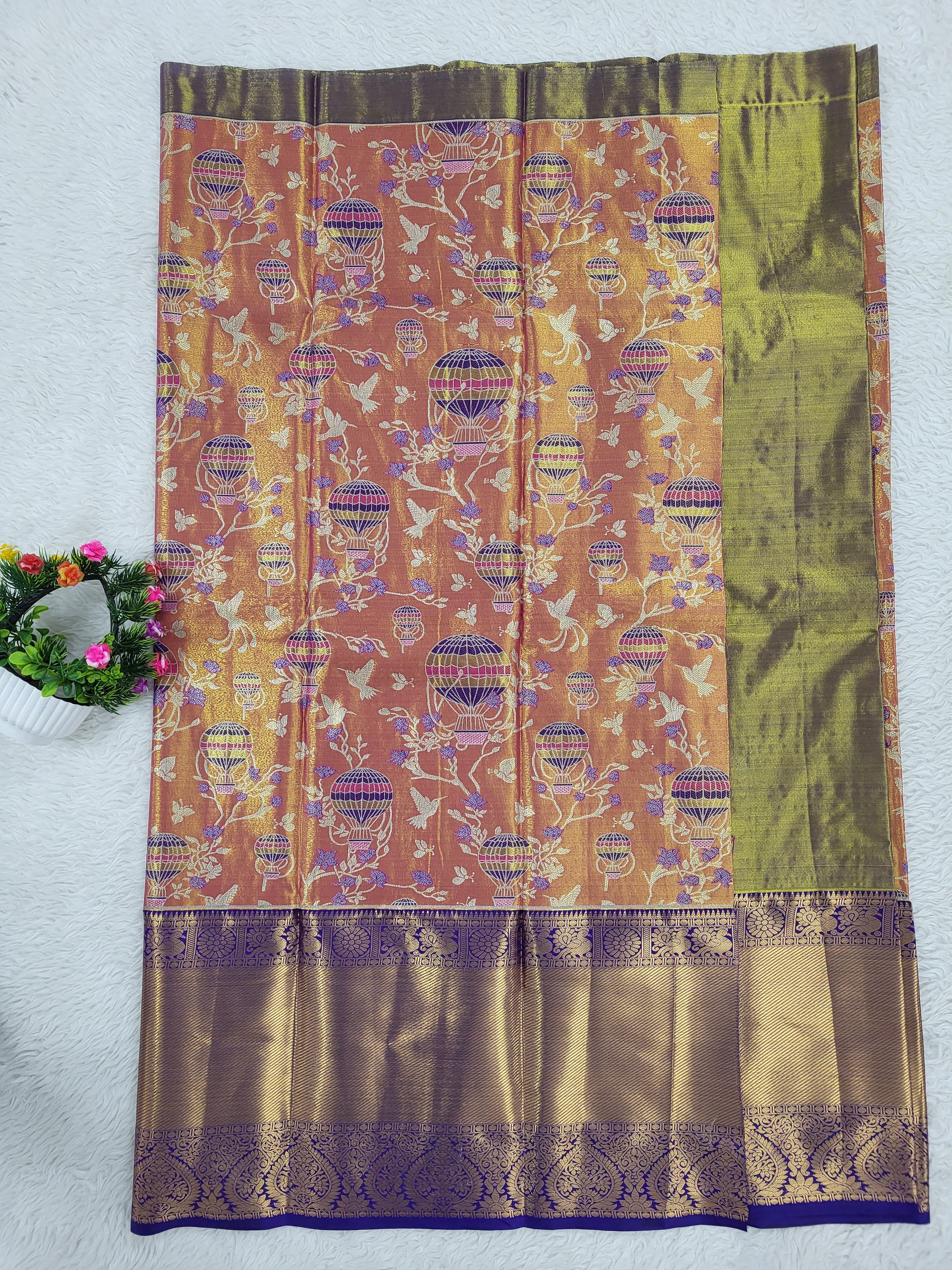 (10+ Year) Lehenga – Unstitched (Blouse + Material)
