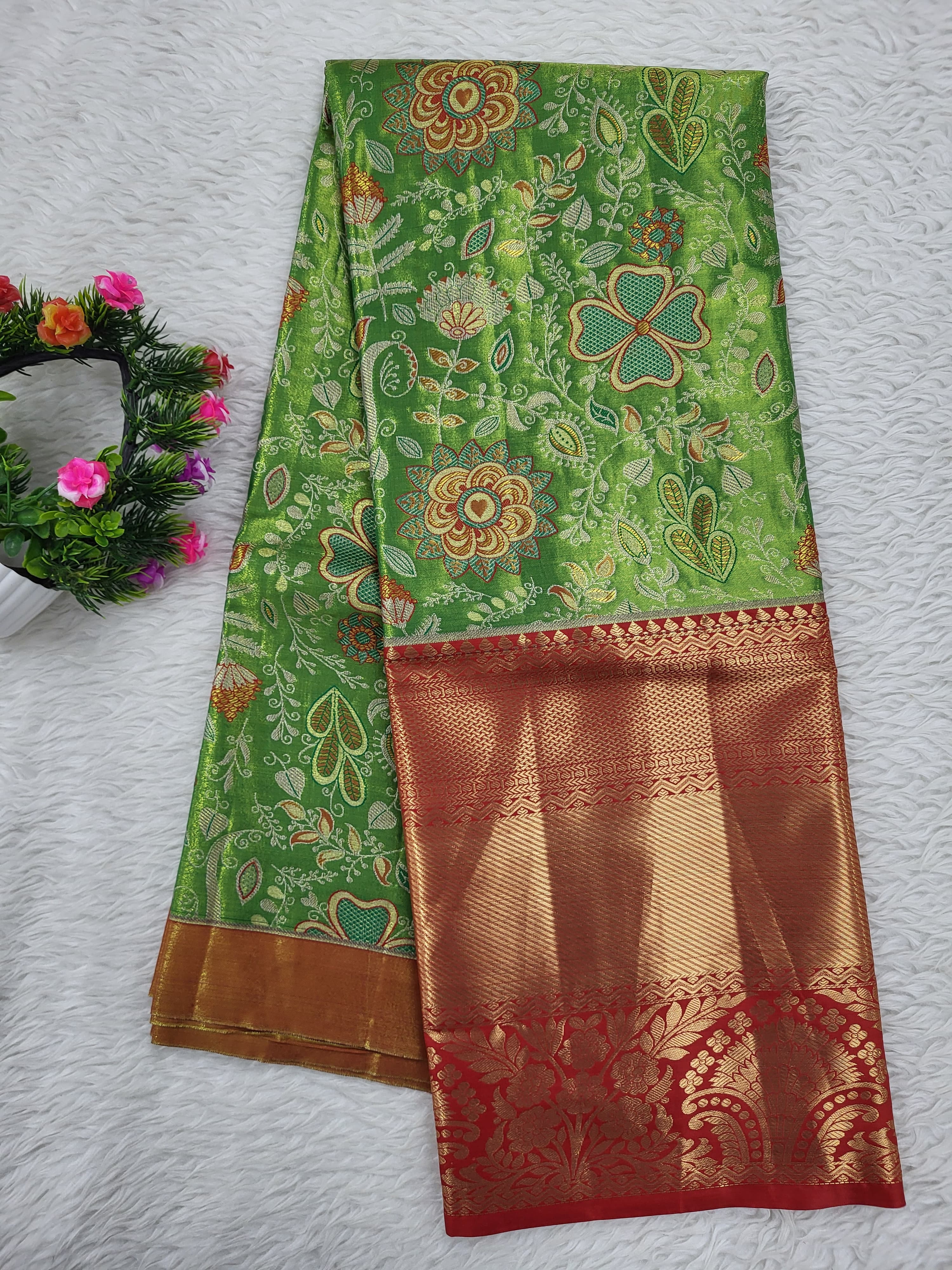 (10+ Year) Lehenga – Unstitched (Blouse + Material)