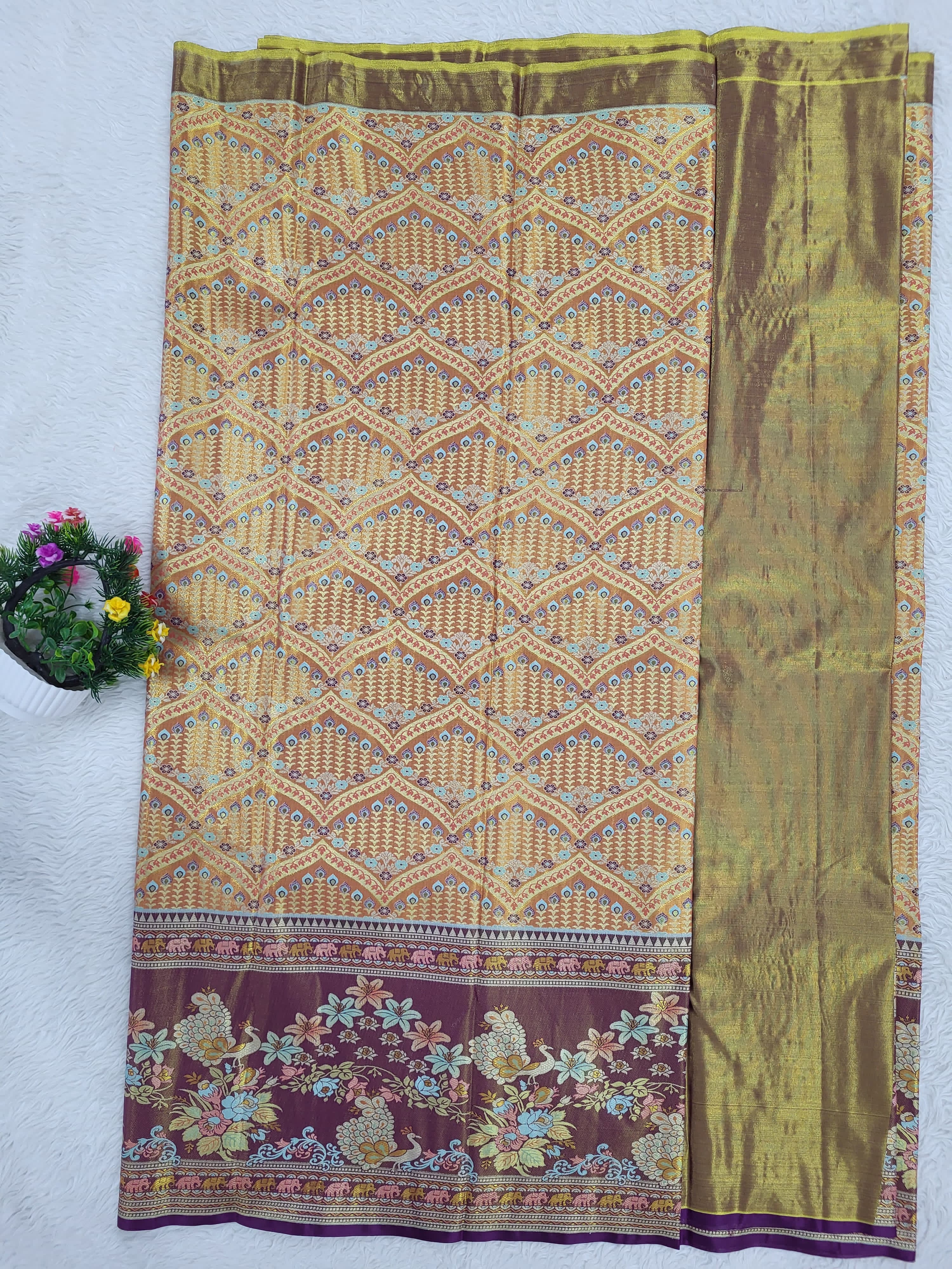 (10+ Year) Lehenga – Unstitched (Blouse + Material)