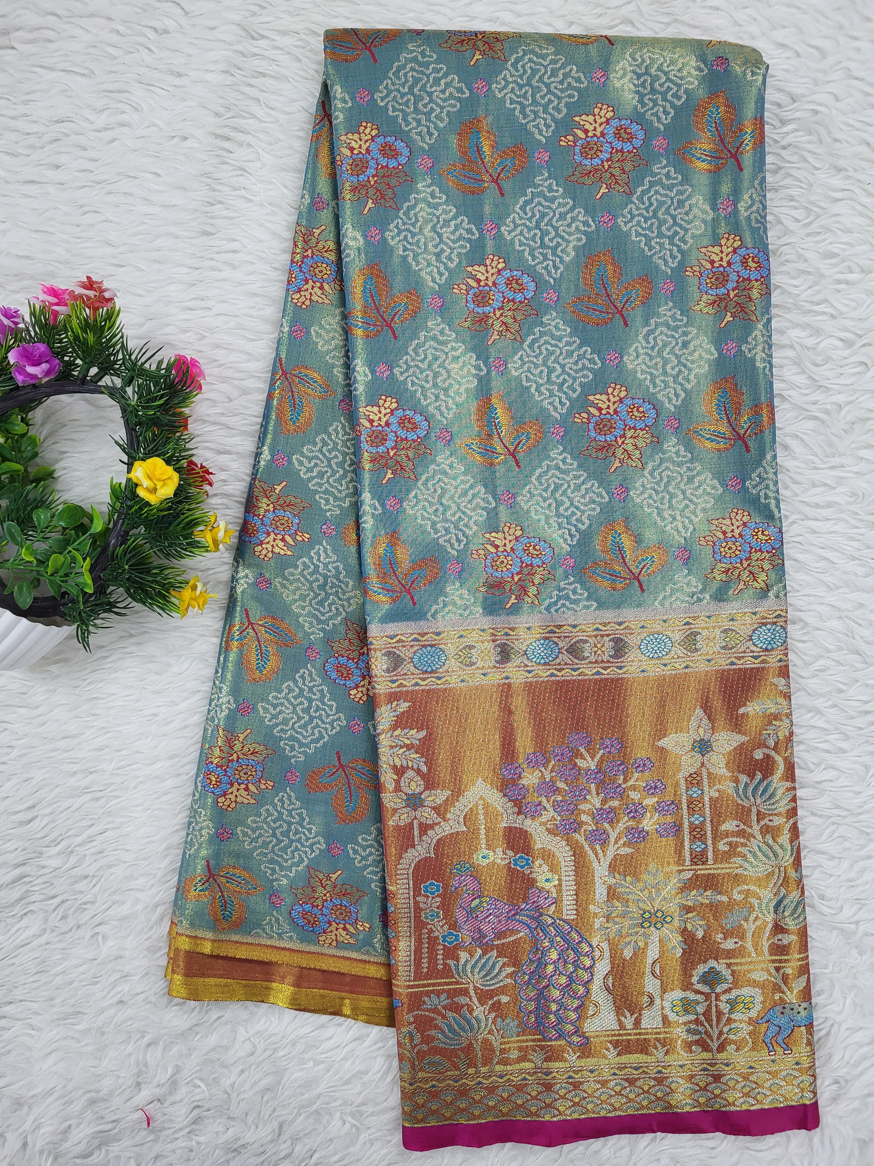 (10+ Year) Lehenga – Unstitched (Blouse + Material)