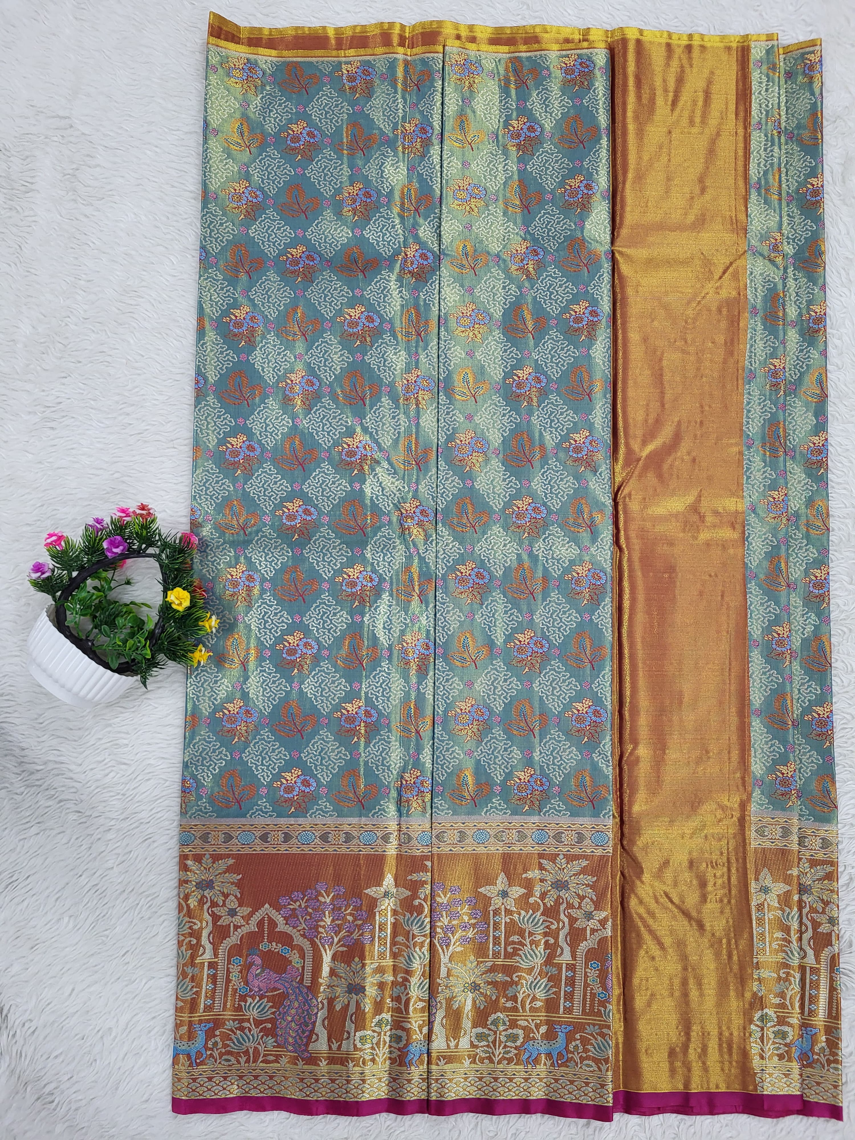 (10+ Year) Lehenga – Unstitched (Blouse + Material)