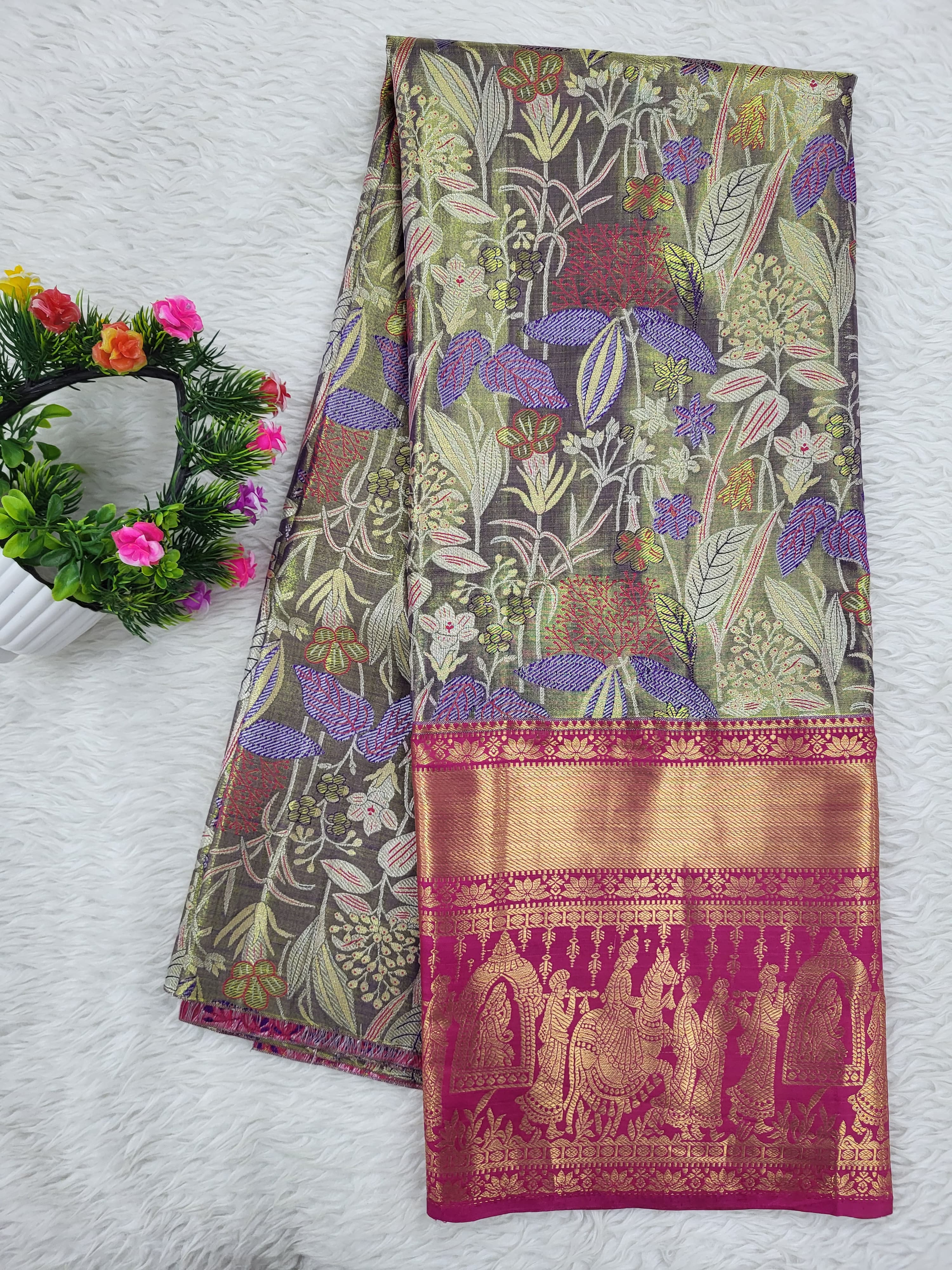(10+ Year) Lehenga – Unstitched (Blouse + Material)