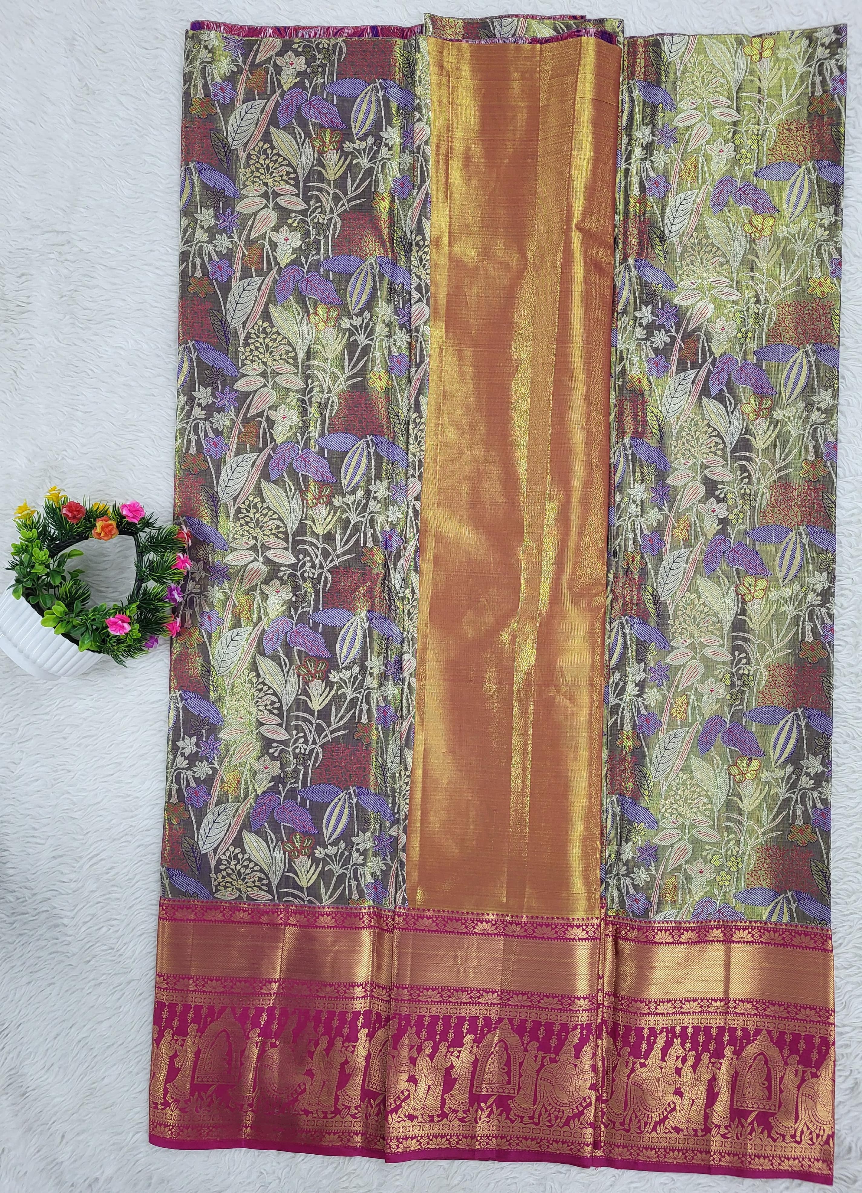 (10+ Year) Lehenga – Unstitched (Blouse + Material)