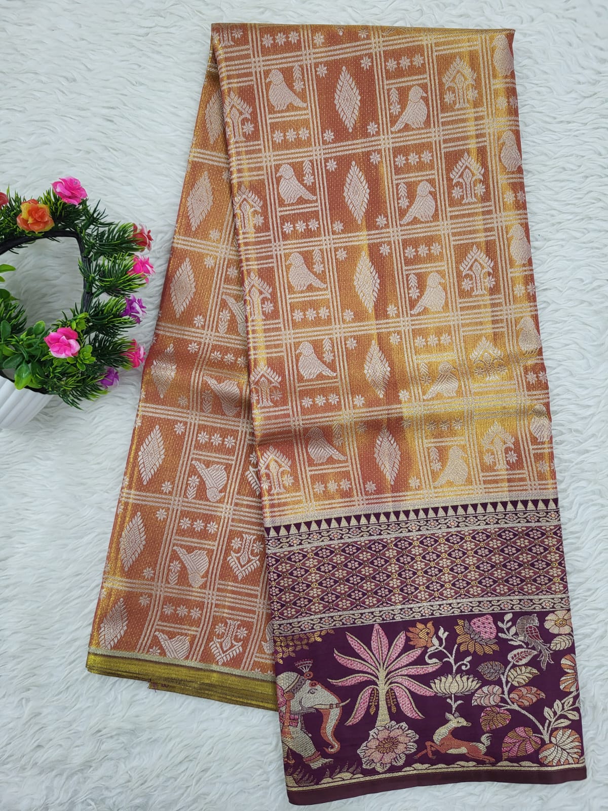 (10+ Year) Lehenga – Unstitched (Blouse + Material)