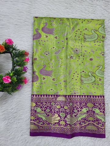 (0–1 Year) Lehenga – Unstitched (Blouse + Material)